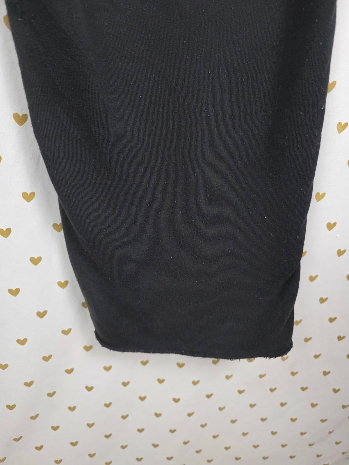Victorias Secret BLING STUDDED VS LOVE Sweatpants Flare Raw Hem Black XS