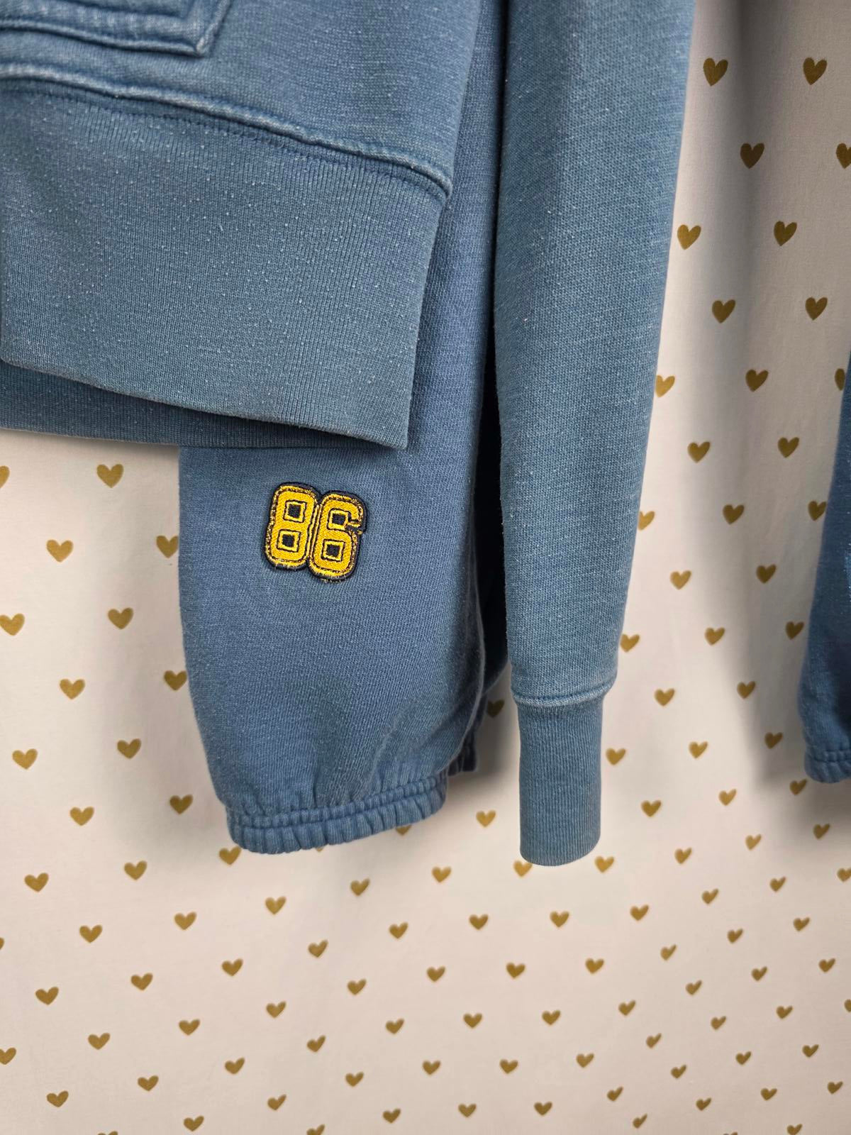 Victorias Secret PINK VINTAGE SET Joggers Hoodie Jacket SMALL Y2k Blue Full zip