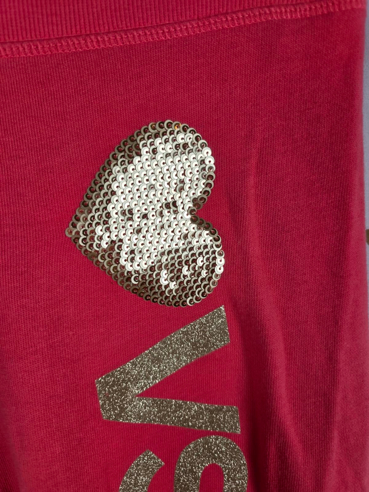 Victorias Secret VS ANGEL BLING Gold Sequined Capri Joggers Sweats red MEDIUM