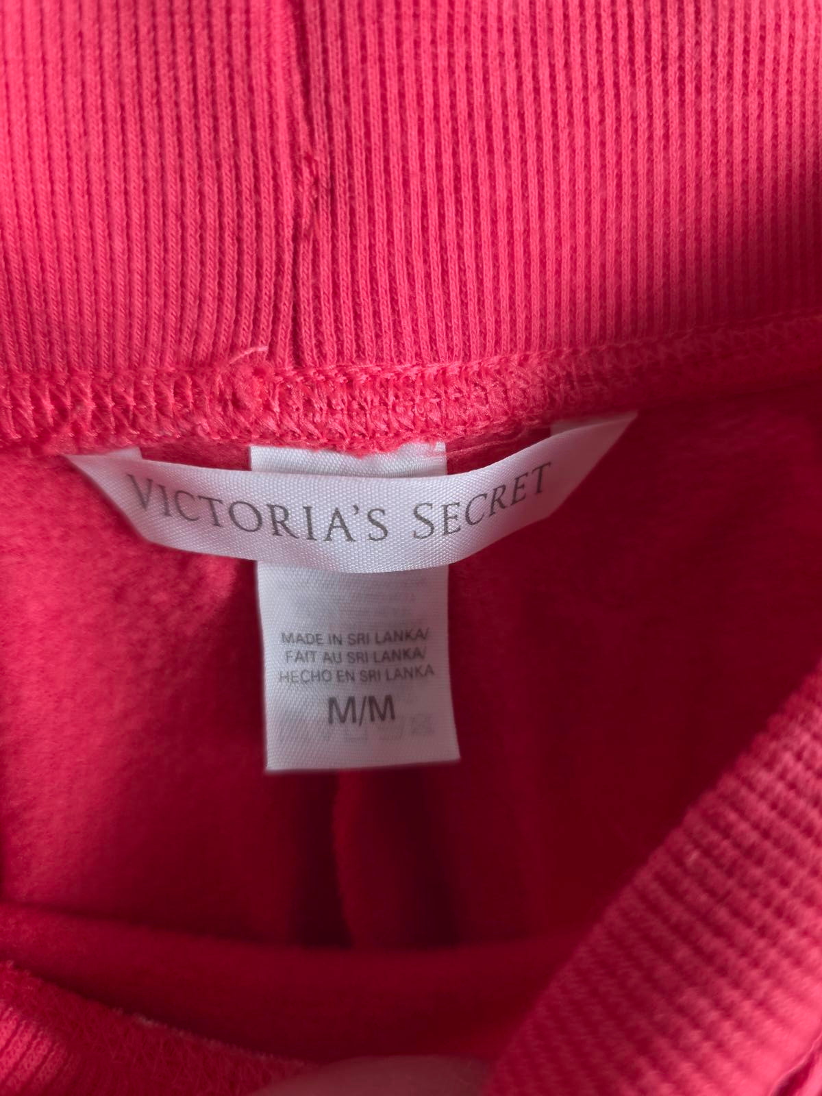 Victorias Secret VS ANGEL BLING Gold Sequined Capri Joggers Sweats red MEDIUM