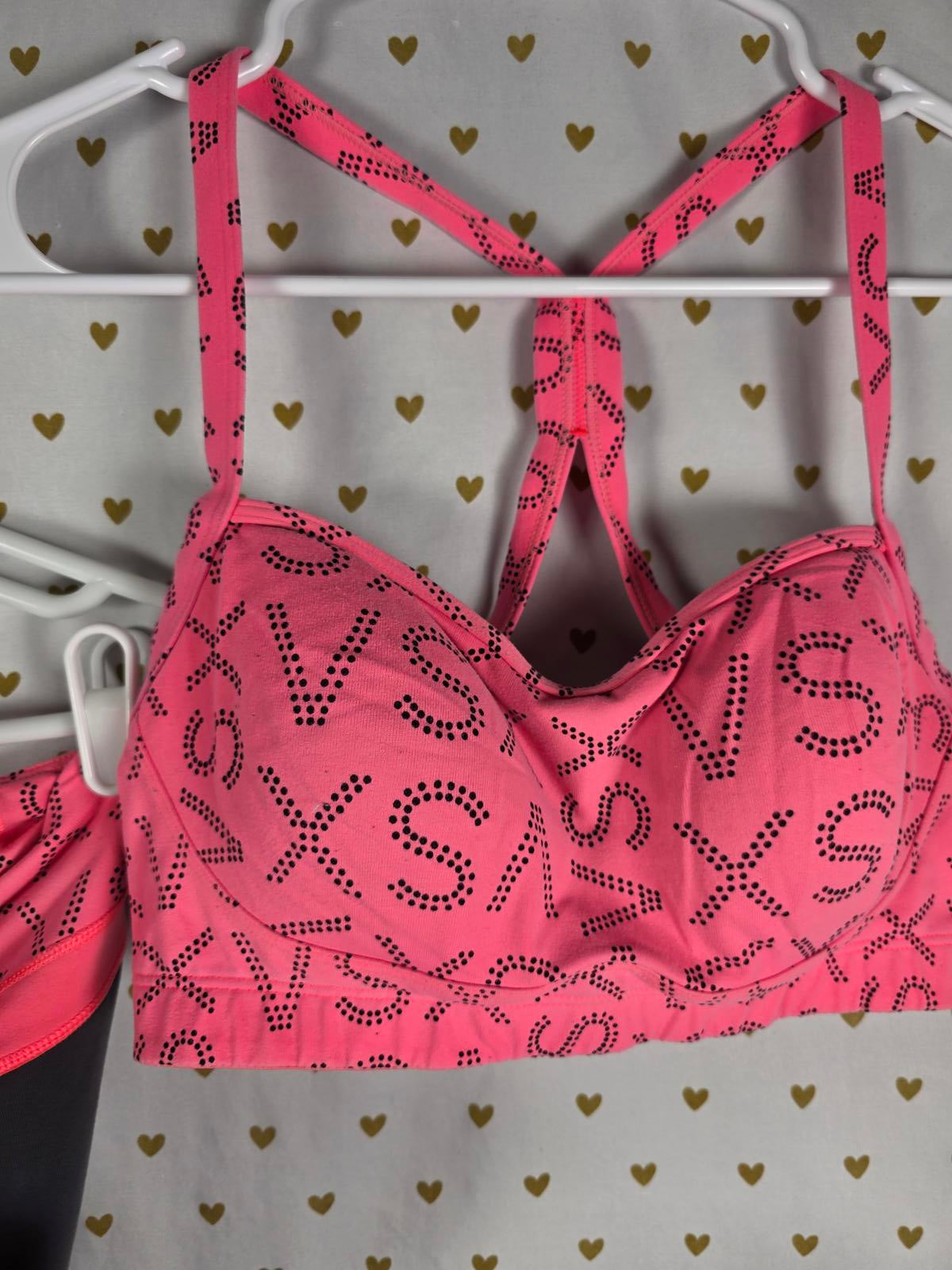 Victorias Secret SPORT Leggings and Sports Bra SET Outfit VSX Workout Sports Bra