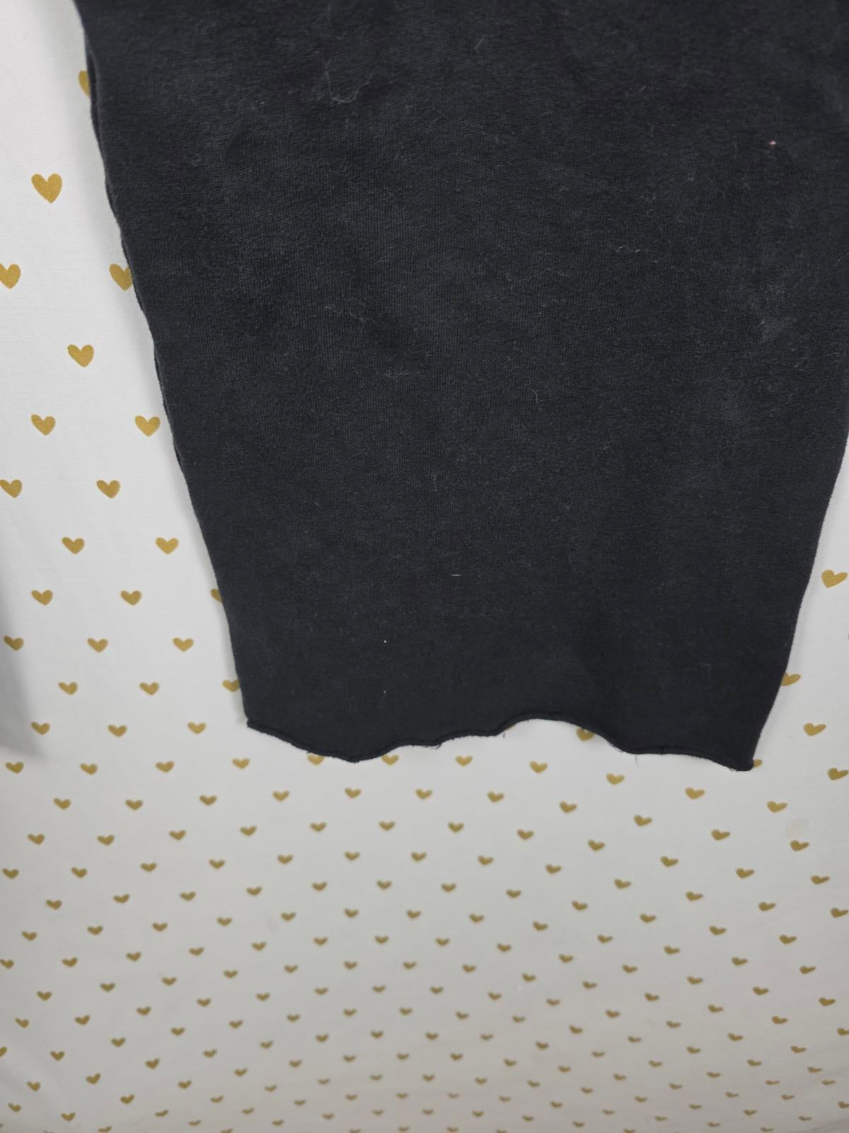 Victorias Secret WINGS BLING Sequined Flare Sweats Black Silver LARGE