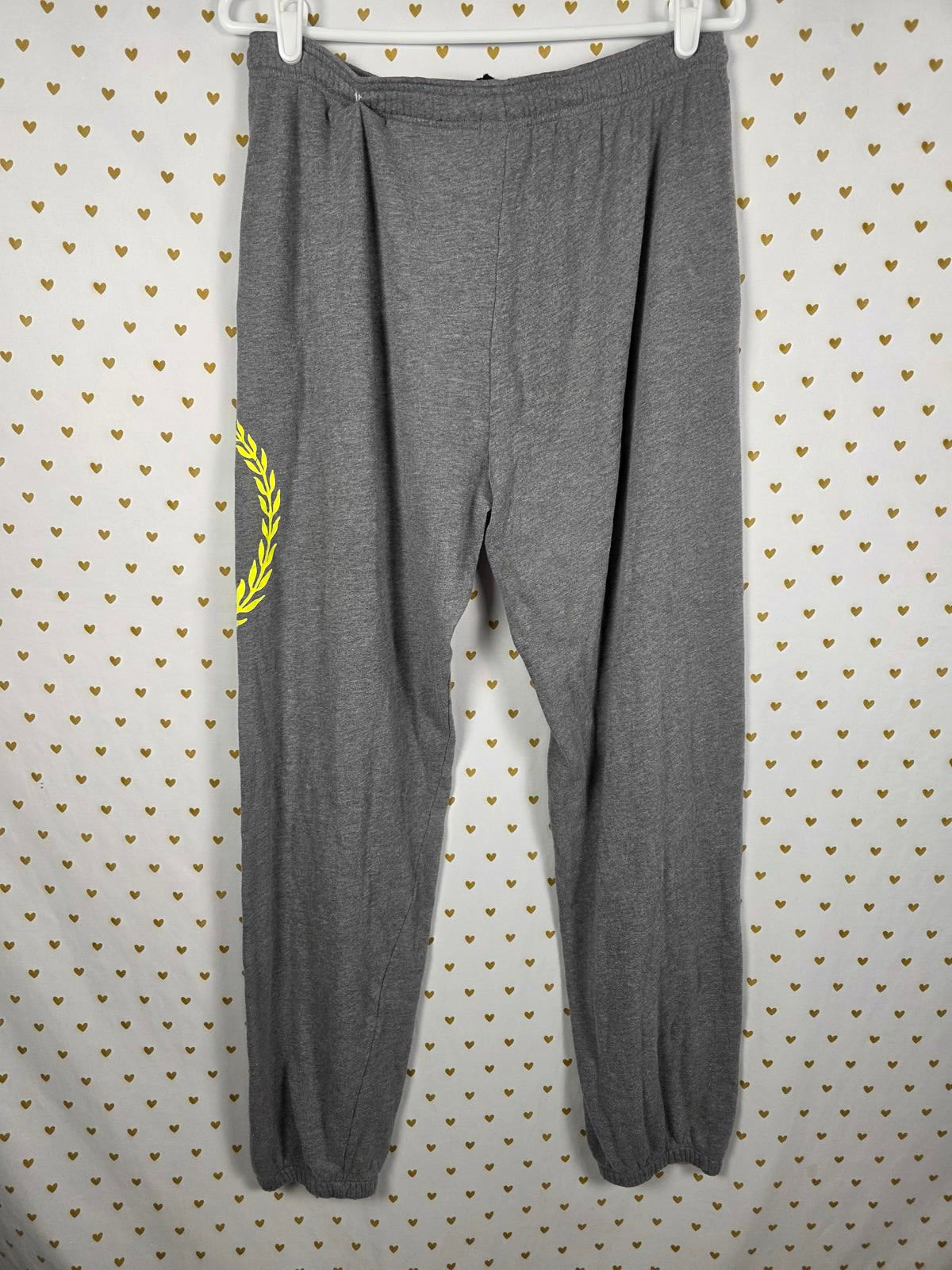 Victorias Secret PINK Neon LOVE Logo Sweats Joggers Sweatpants Y2k Vintage Sm