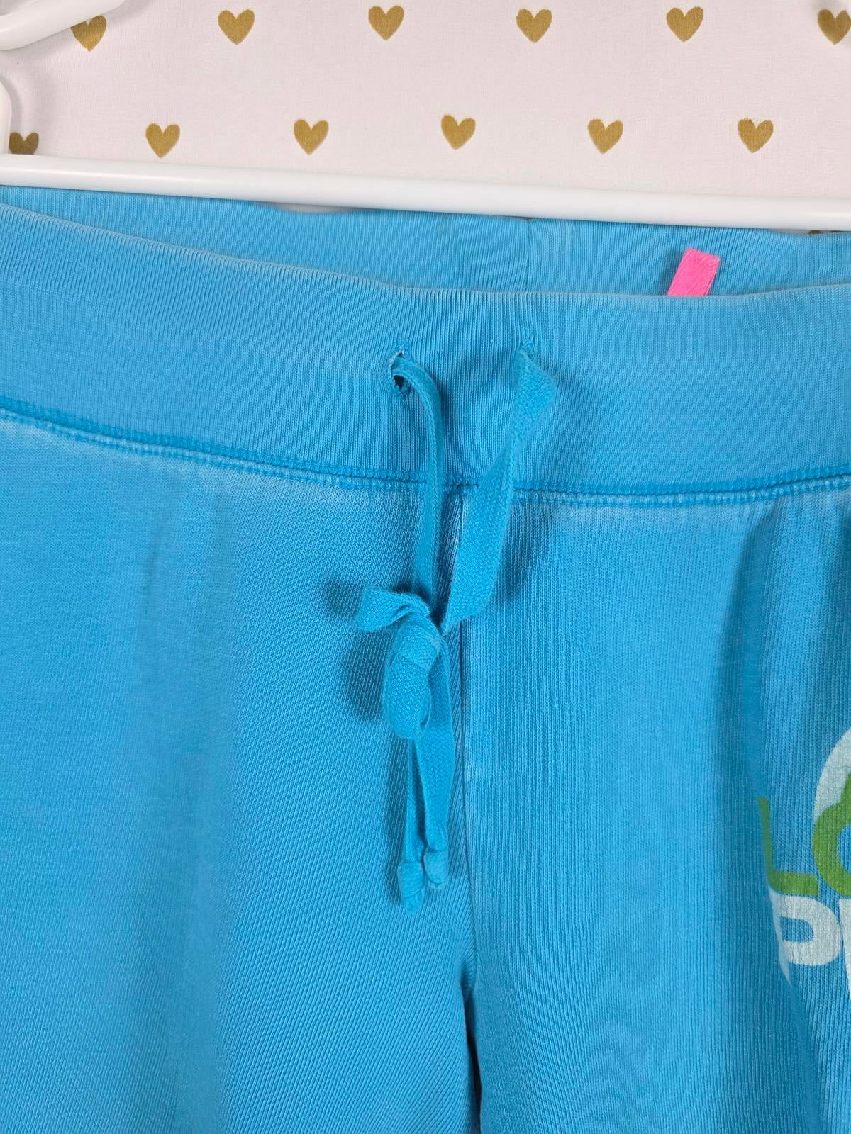 Victorias Secret PINK LOVE VINTAGE Y2k Joggers Sweatpants Blue XS Logo BUTT