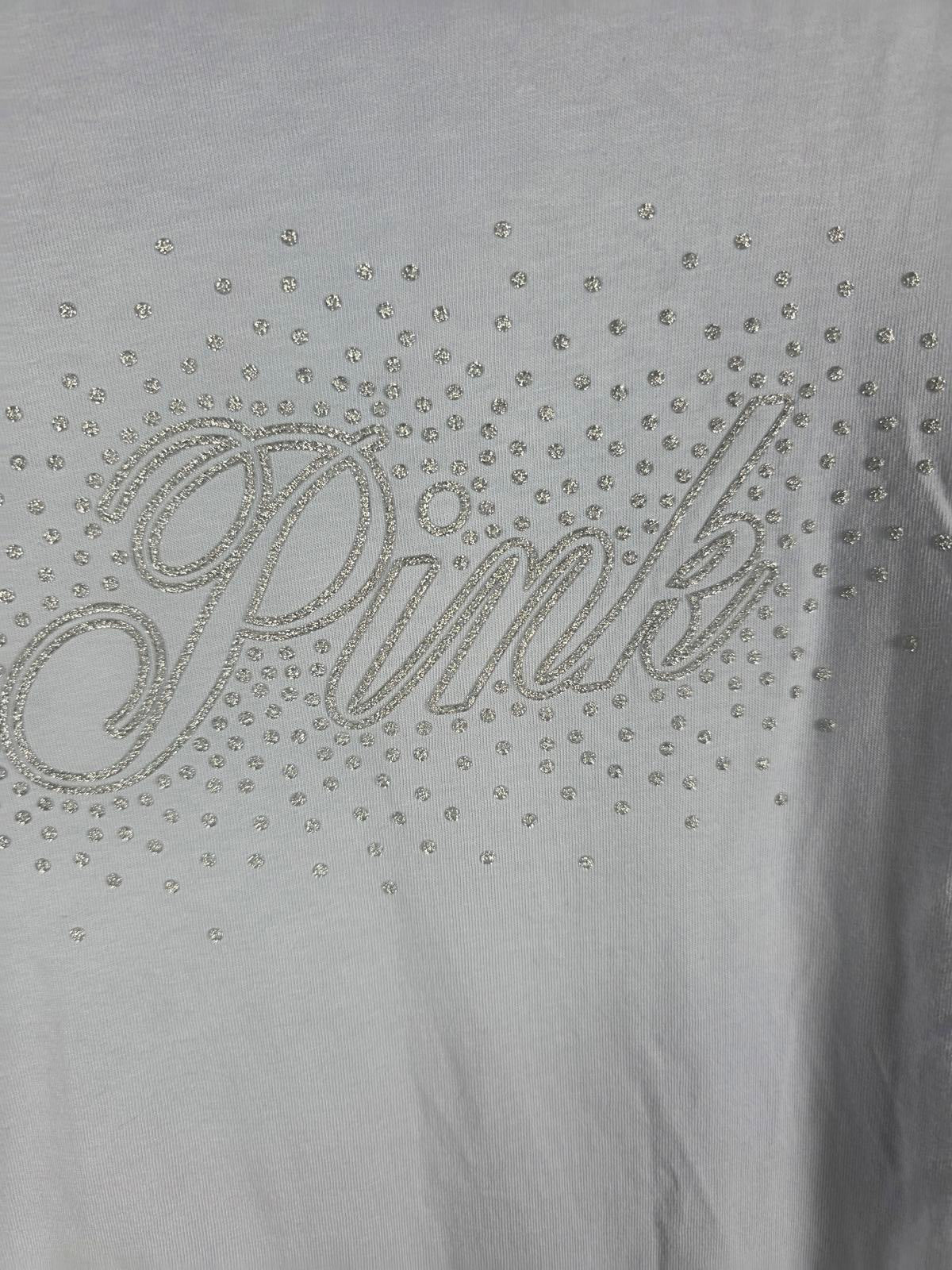 Victorias Secret PINK SHINE BLING Glittered Logo Long sleeve Large Tee shirt