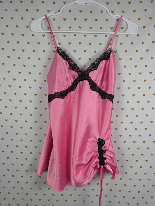 Victorias Secret PINK Satin Silky Slip Dress Nightie Lingerie Sleep SMALL