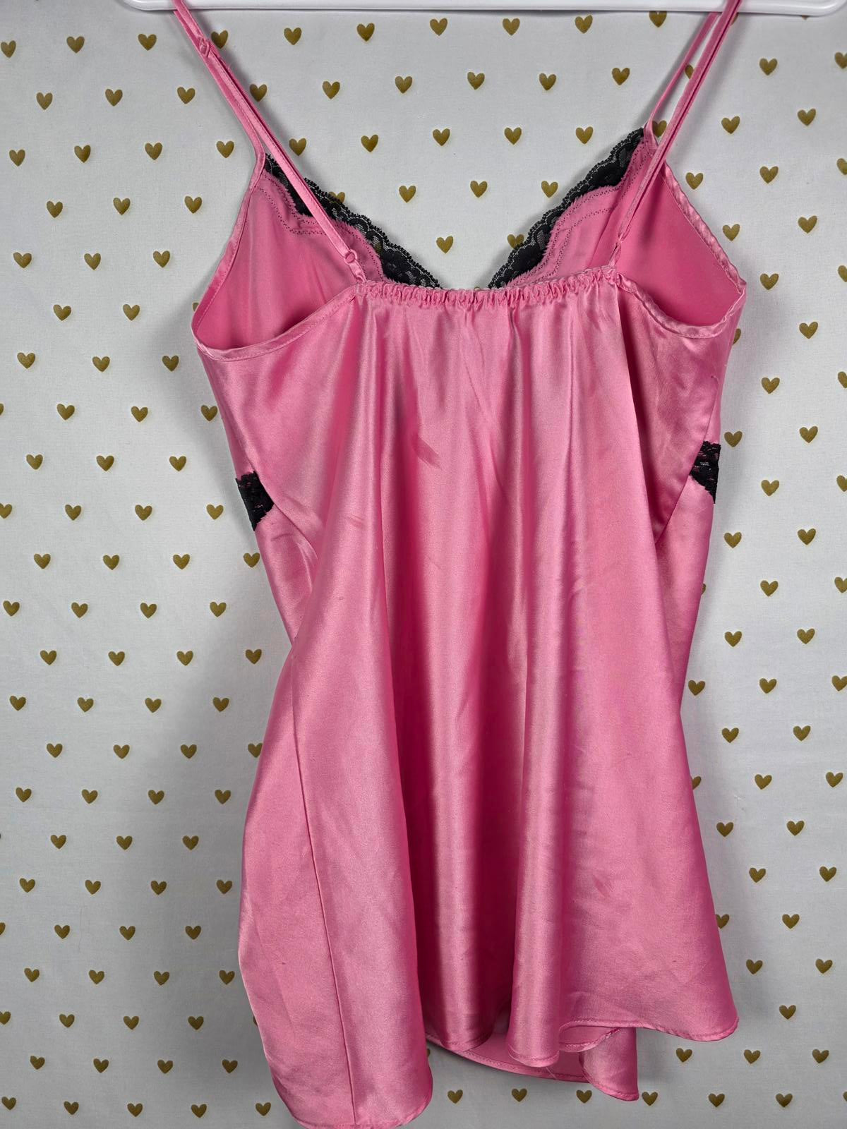 Victorias Secret PINK Satin Silky Slip Dress Nightie Lingerie Sleep SMALL