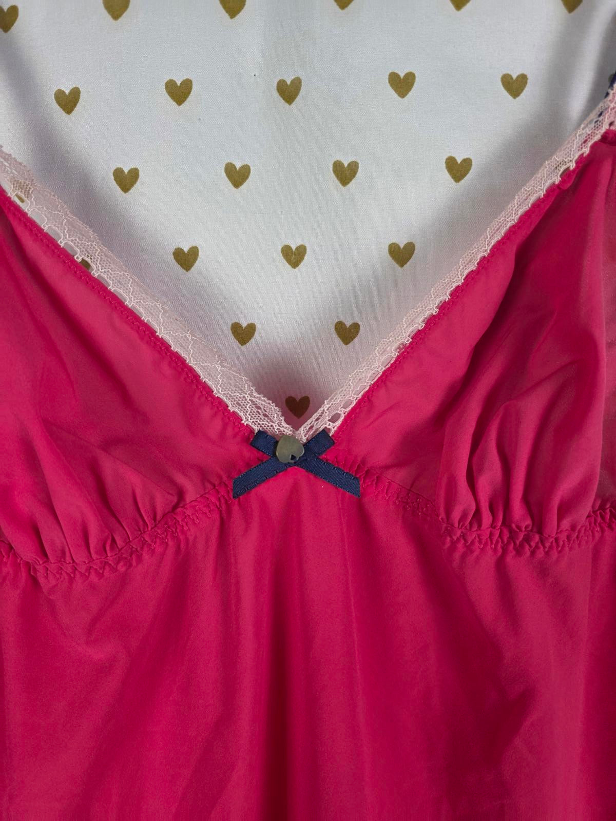 Victorias Secret POUT Vintage Medium Babydoll Nightie Lingerie Red slip Dress