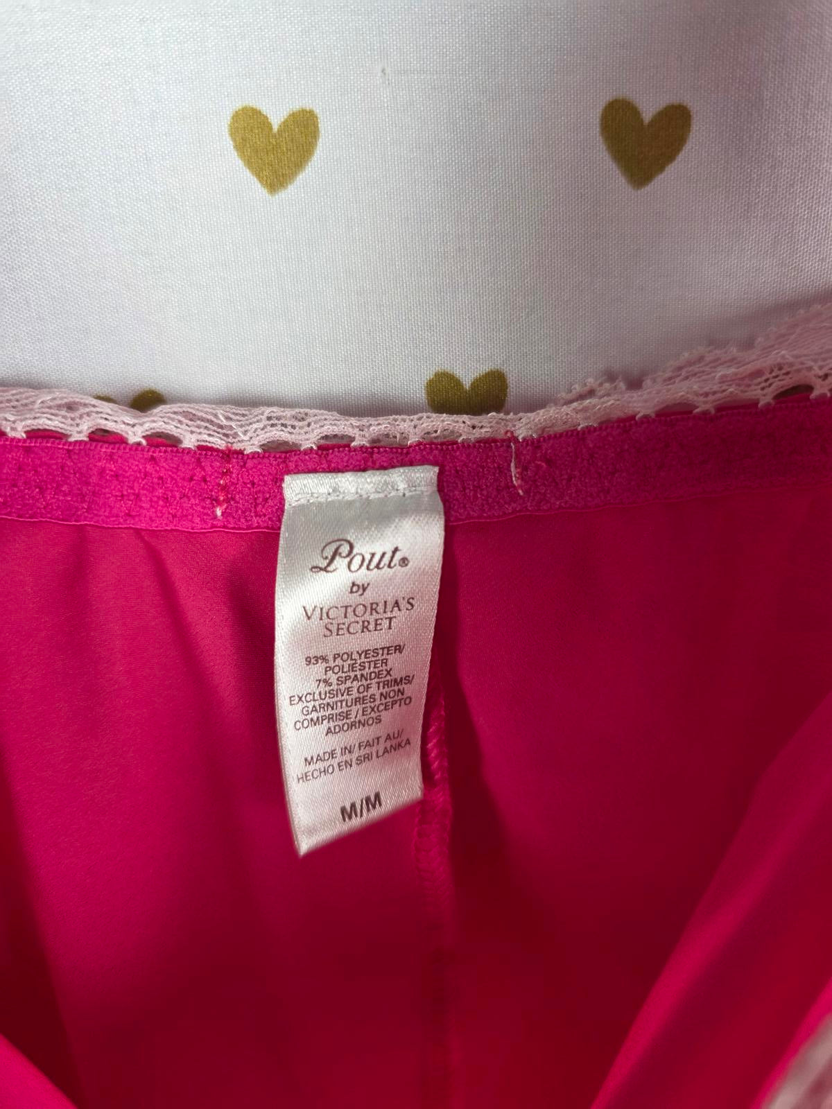 Victorias Secret POUT Vintage Medium Babydoll Nightie Lingerie Red slip Dress