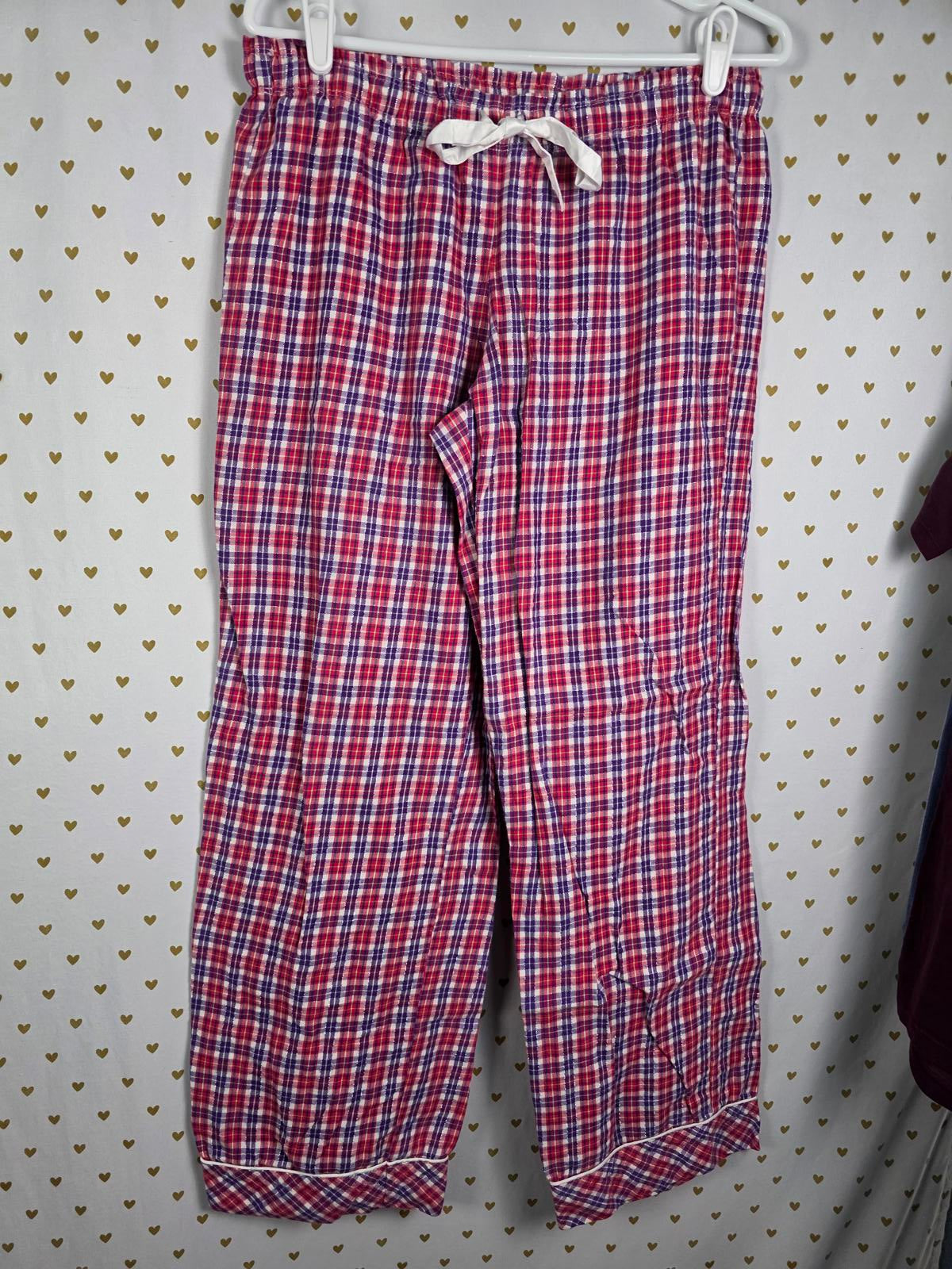 Victorias Secret Y2k Plaid Button Down Pajama Shirt & Pants SET SMALL