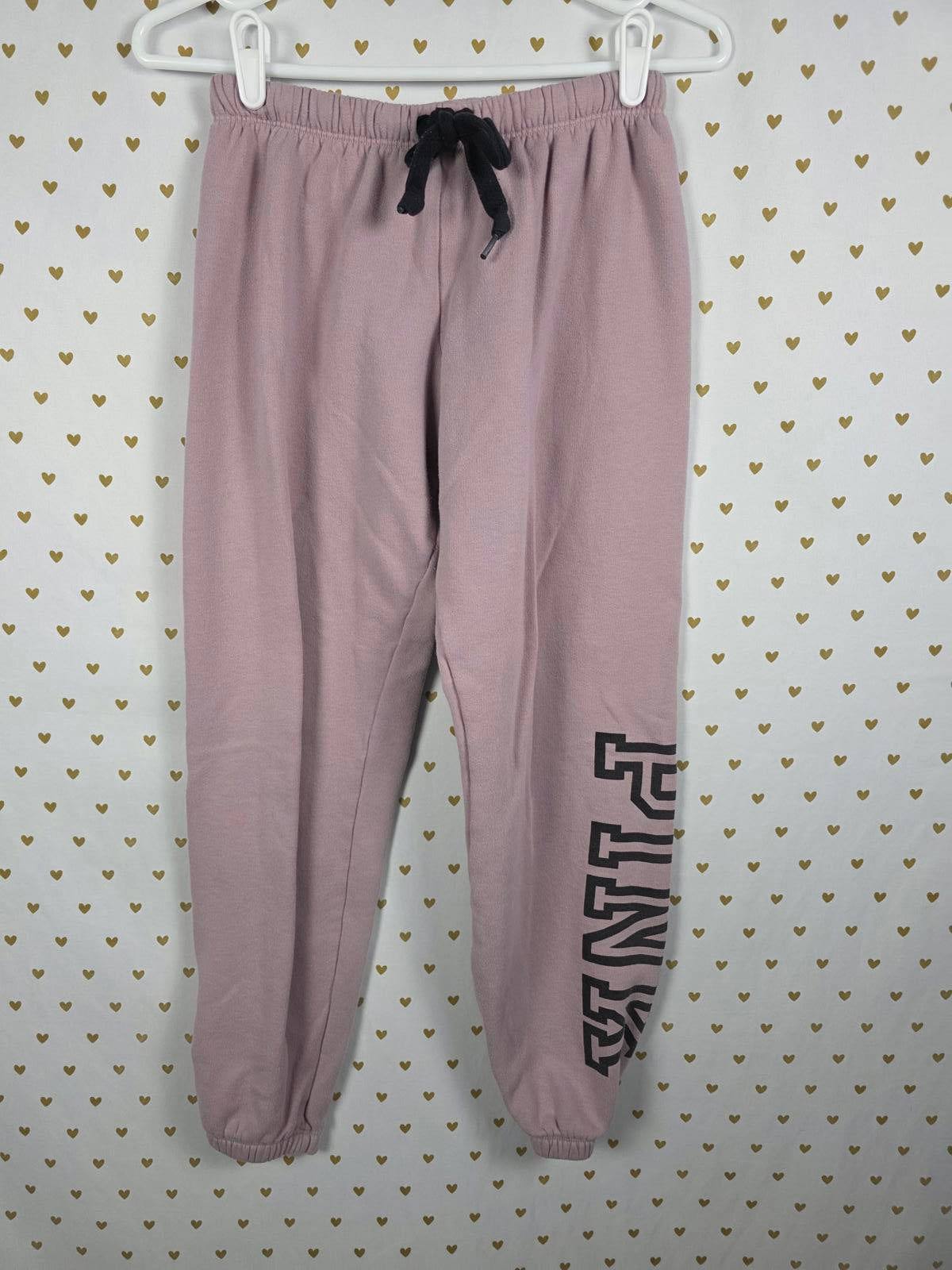 Victorias Secret PINK rose blush Joggers Sweats sweatpants Tapered Small
