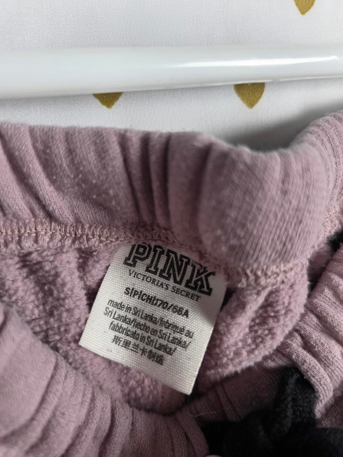 Victorias Secret PINK rose blush Joggers Sweats sweatpants Tapered Small