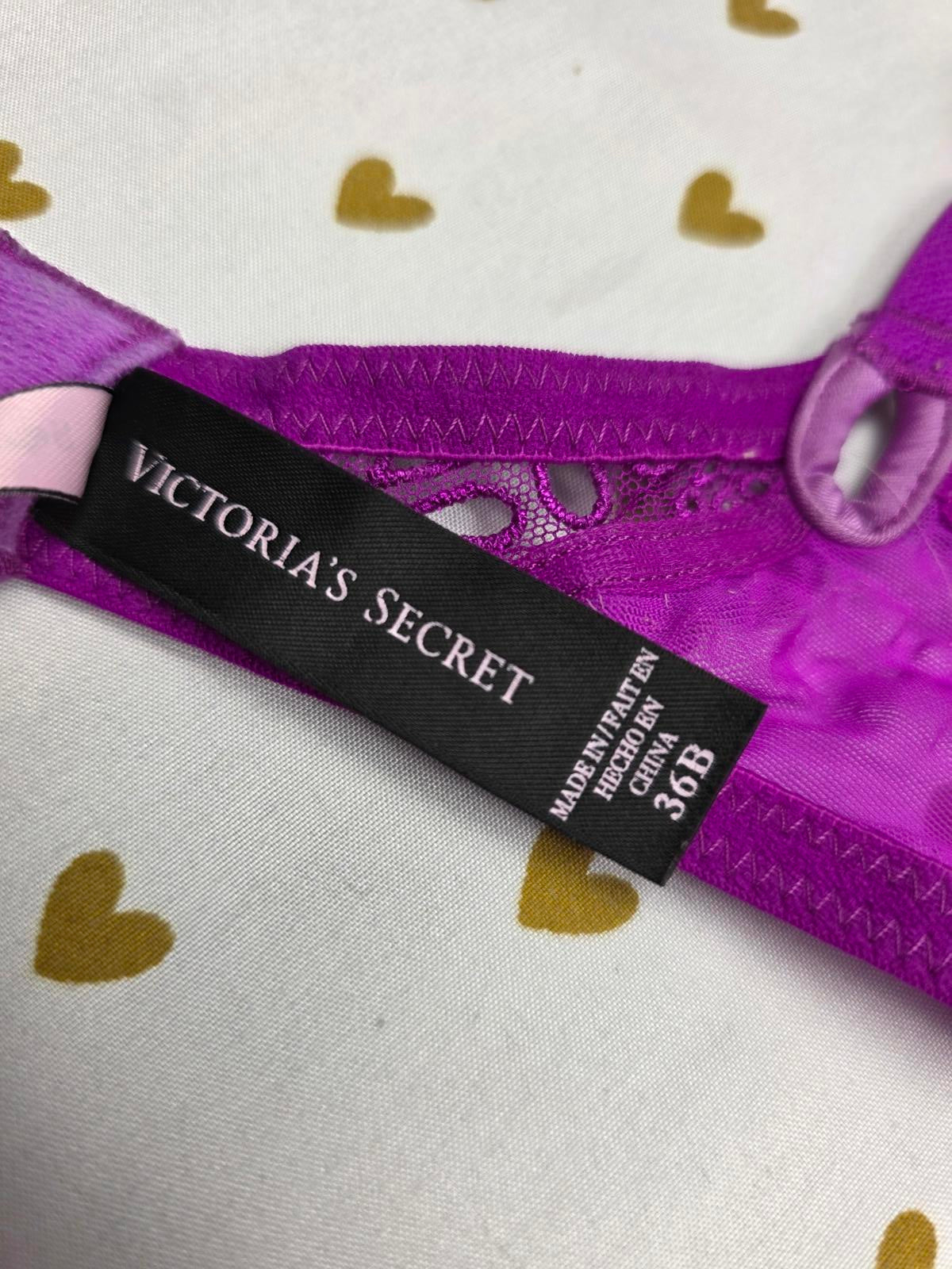 Victorias Secret Purple SEXY LITTLE THINGS 36B Push Up Bra
