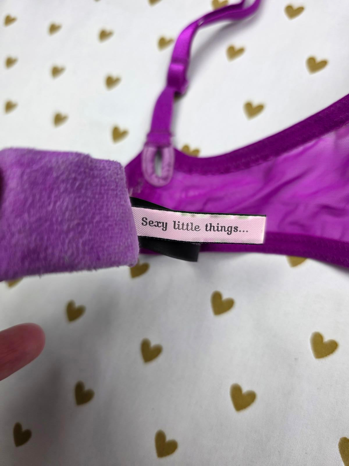 Victorias Secret Purple SEXY LITTLE THINGS 36B Push Up Bra