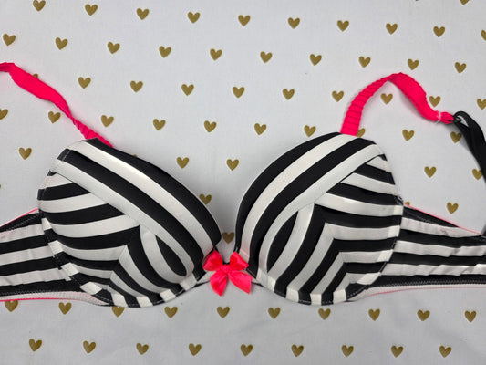 Victorias Secret STRIPED  VERY SEXY Push Up Bra 32C