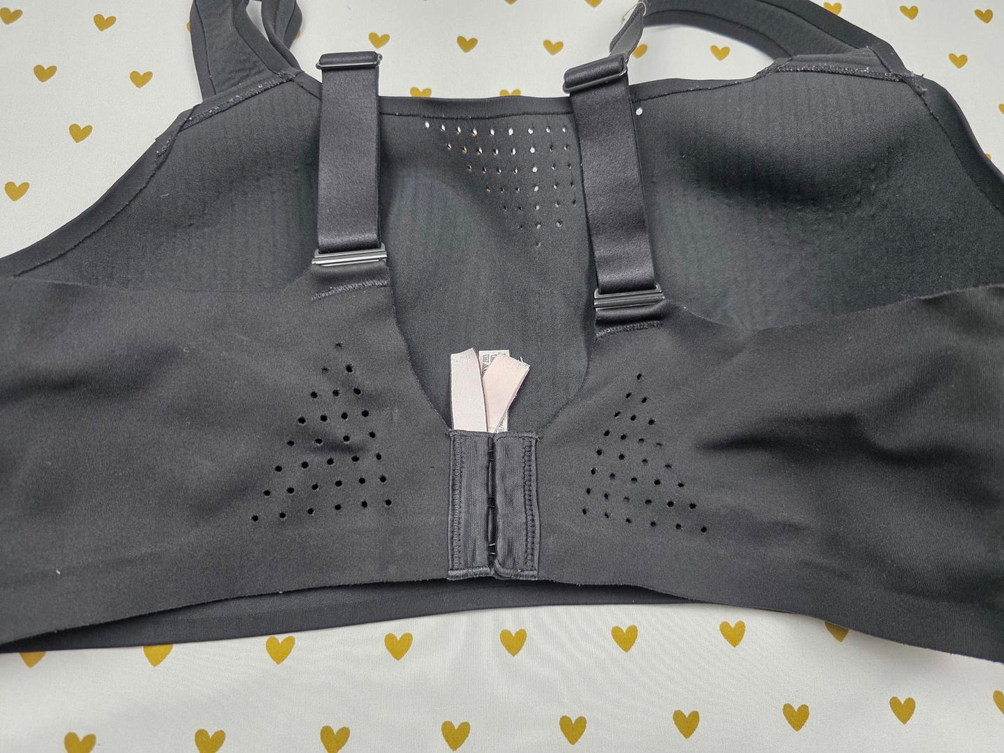 Victorias Secret Black Supportive Exercise Sports Bra 38D