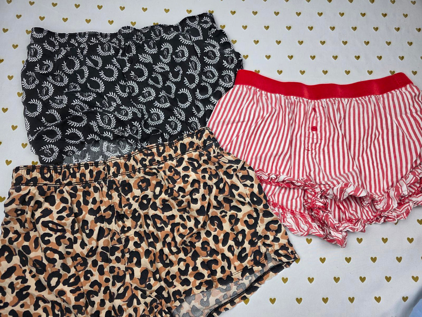 Victorias Secret PINK Lot of 3 xs Sleep Shorts Boxers Pajama Bottoms
