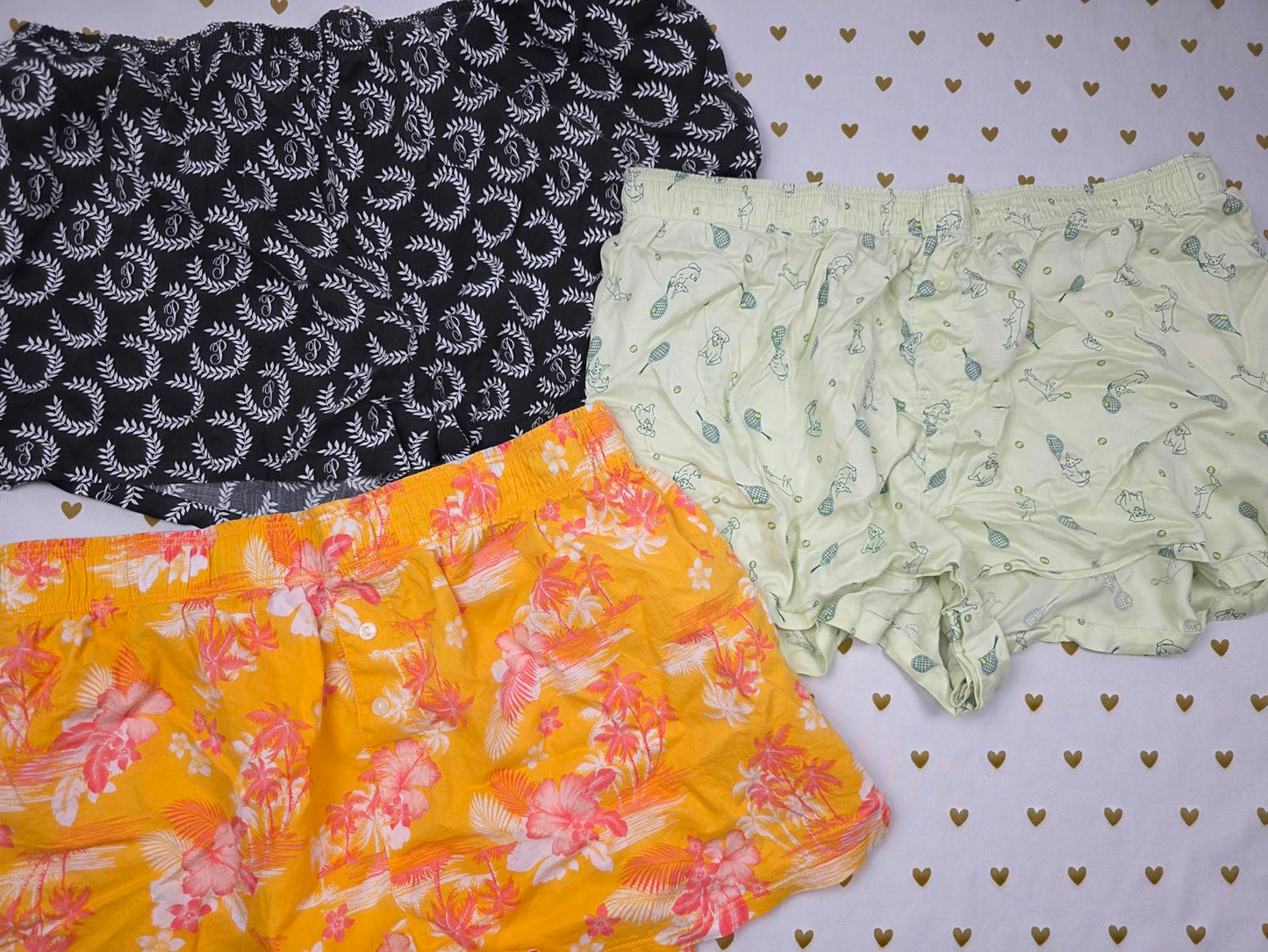 Victorias Secret PINK Lot of 3 SMALL Sleep Shorts Boxers Pajama Bottoms