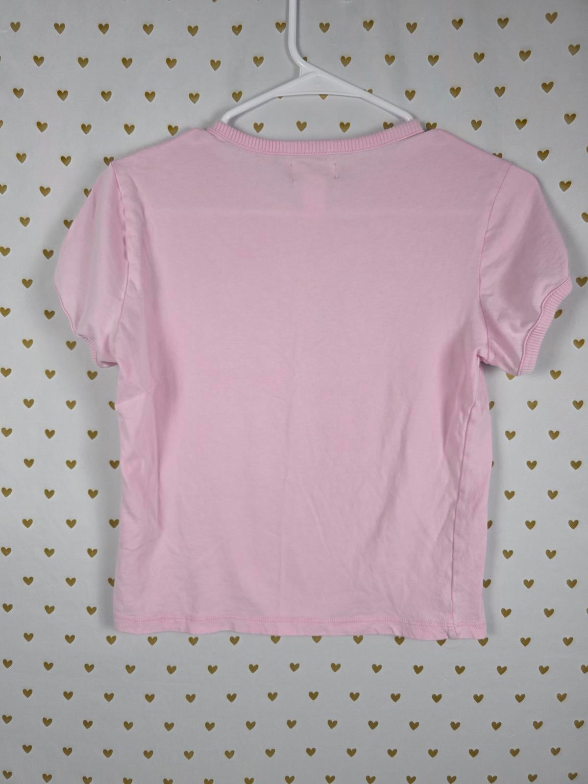 Victorias Secret PINK LOVESHACKFANCY BLING dog Baby Tee SMALL Retro Cotton