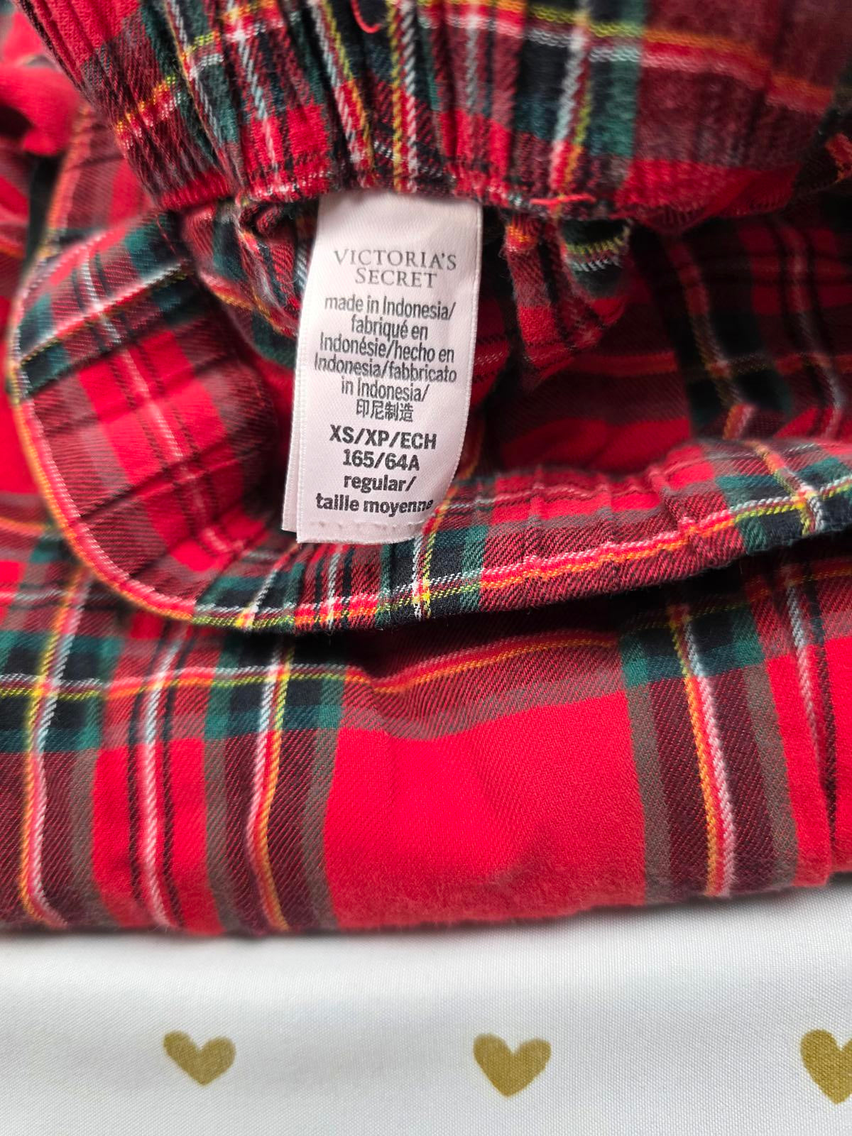 Victorias Secret LOT of 3 XS Plaid Sleep Pants Pajama Bottoms PJ
