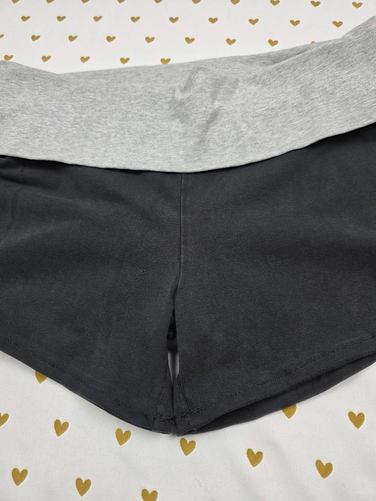Victorias Secret PINK Vintage BLING Sequined FOLDOVER Shorts Y2k Yoga MEDIUM