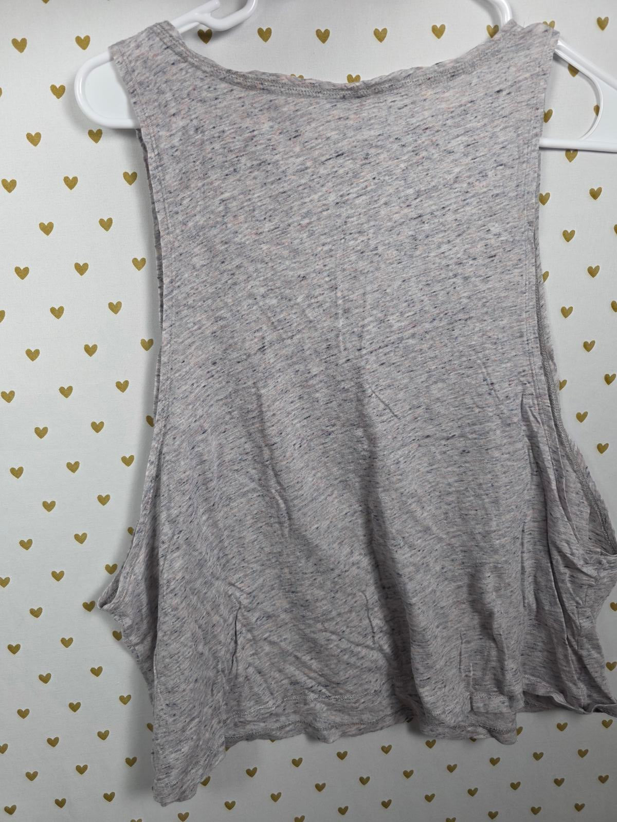 Victorias Secret PINK Grey BLING Tank Top Sequined LARGE