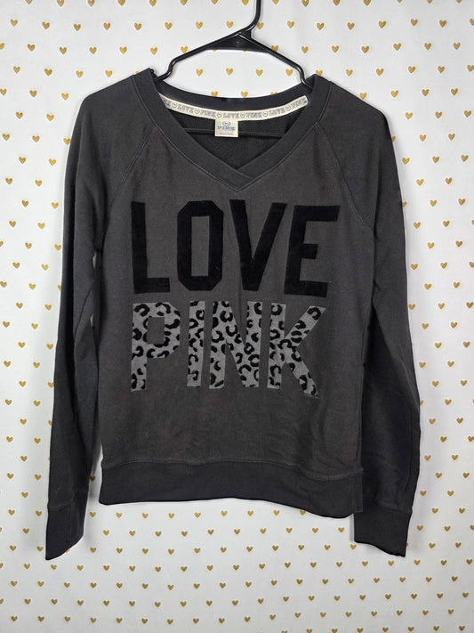 Victorias Secret Pink VINTAGE HTF Cheetah Leopard Y2K Sweater Shirt XS '11