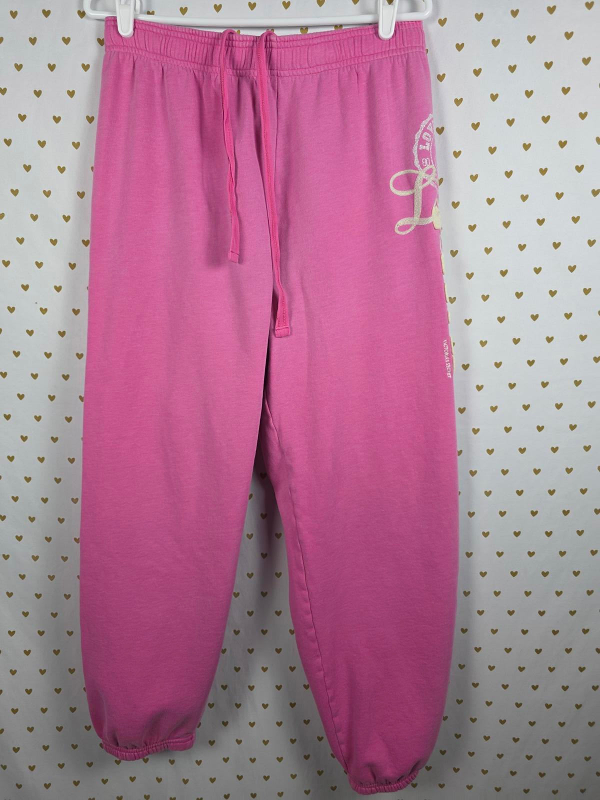 Victorias Secret PINK Vintage Y2k Embroidered Joggers Sweatpants FAVORITE SWEATS