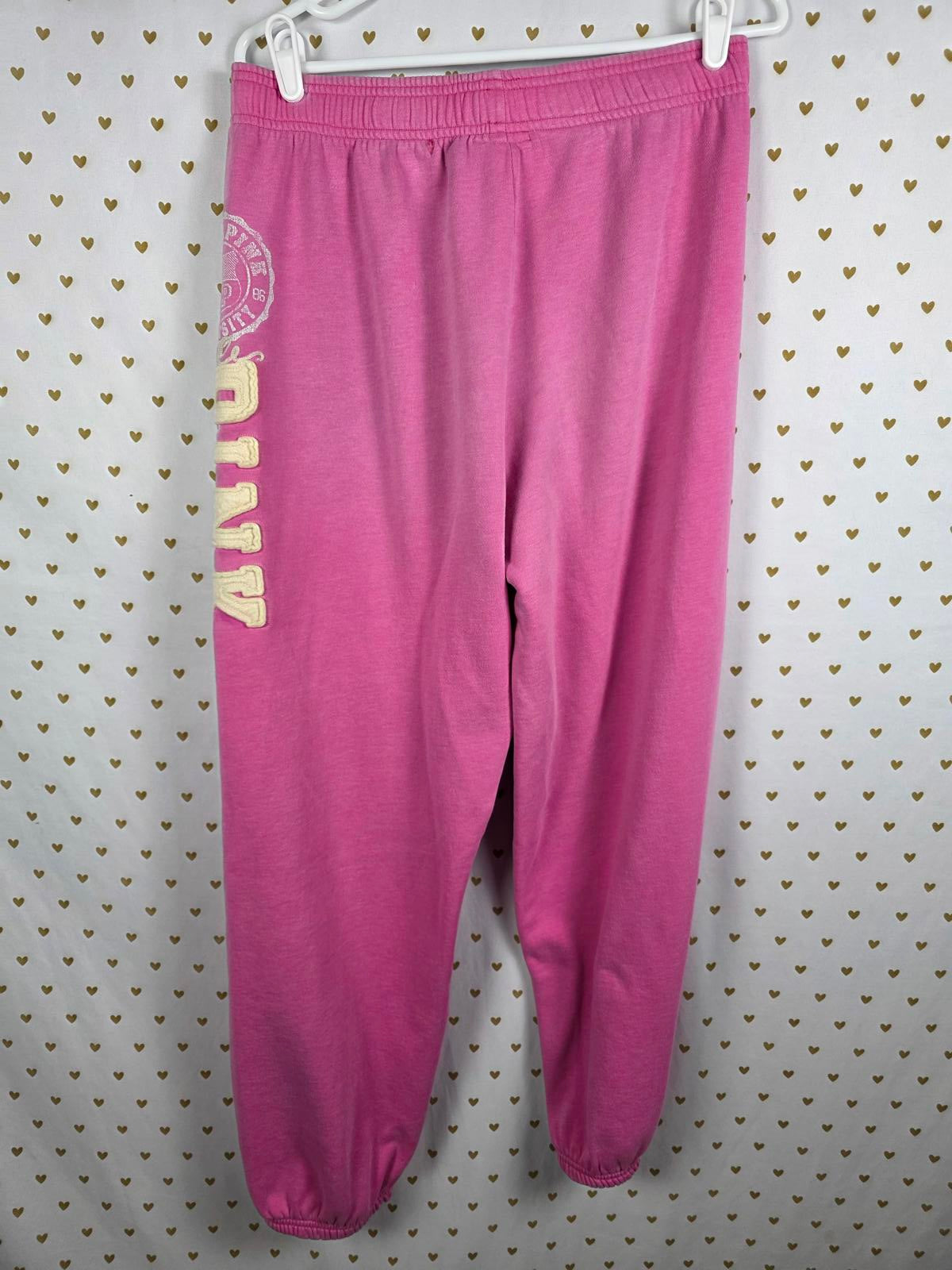 Victorias Secret PINK Vintage Y2k Embroidered Joggers Sweatpants FAVORITE SWEATS