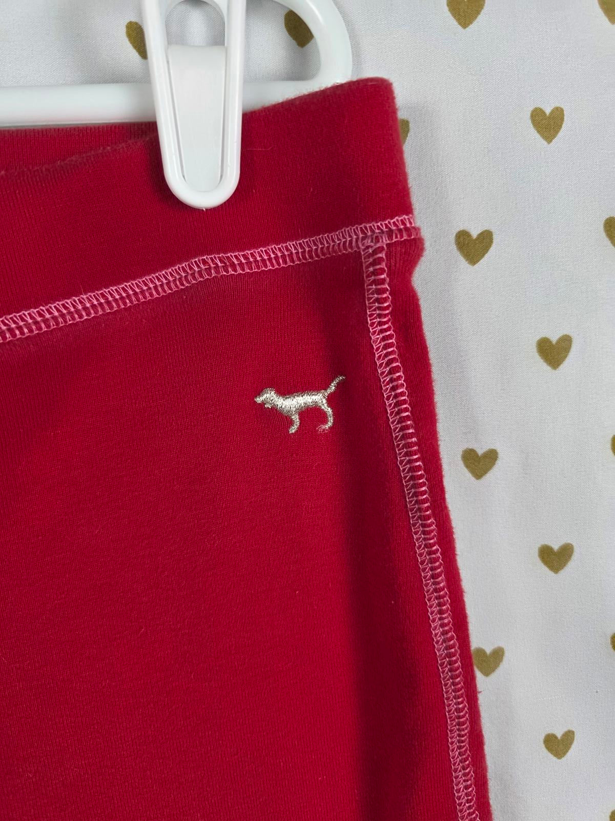 Victorias Secret PINK Vintage 100% Cotton Red Sweats Sweatpants Y2K Large lounge