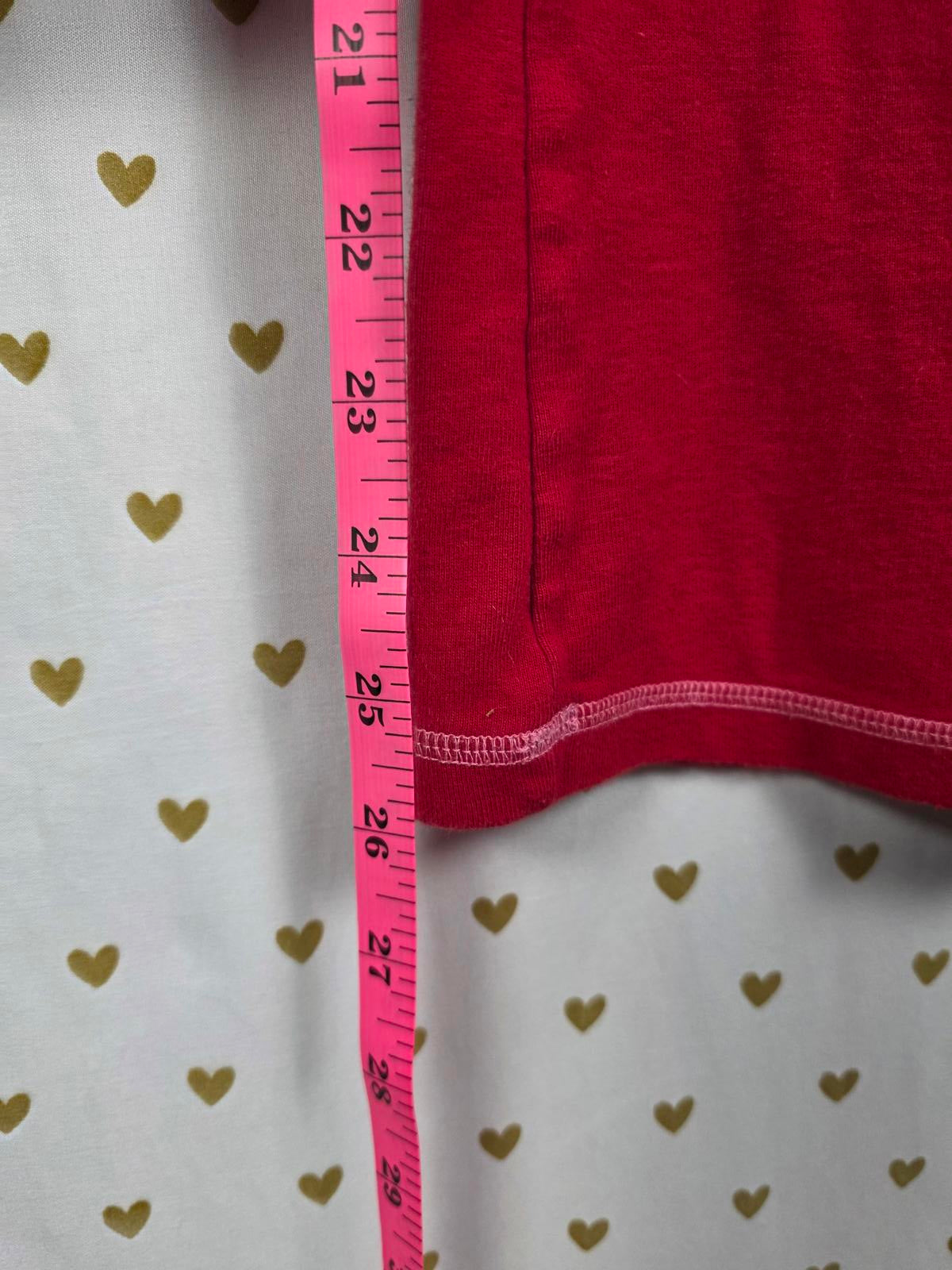 Victorias Secret PINK Vintage 100% Cotton Red Sweats Sweatpants Y2K Large lounge
