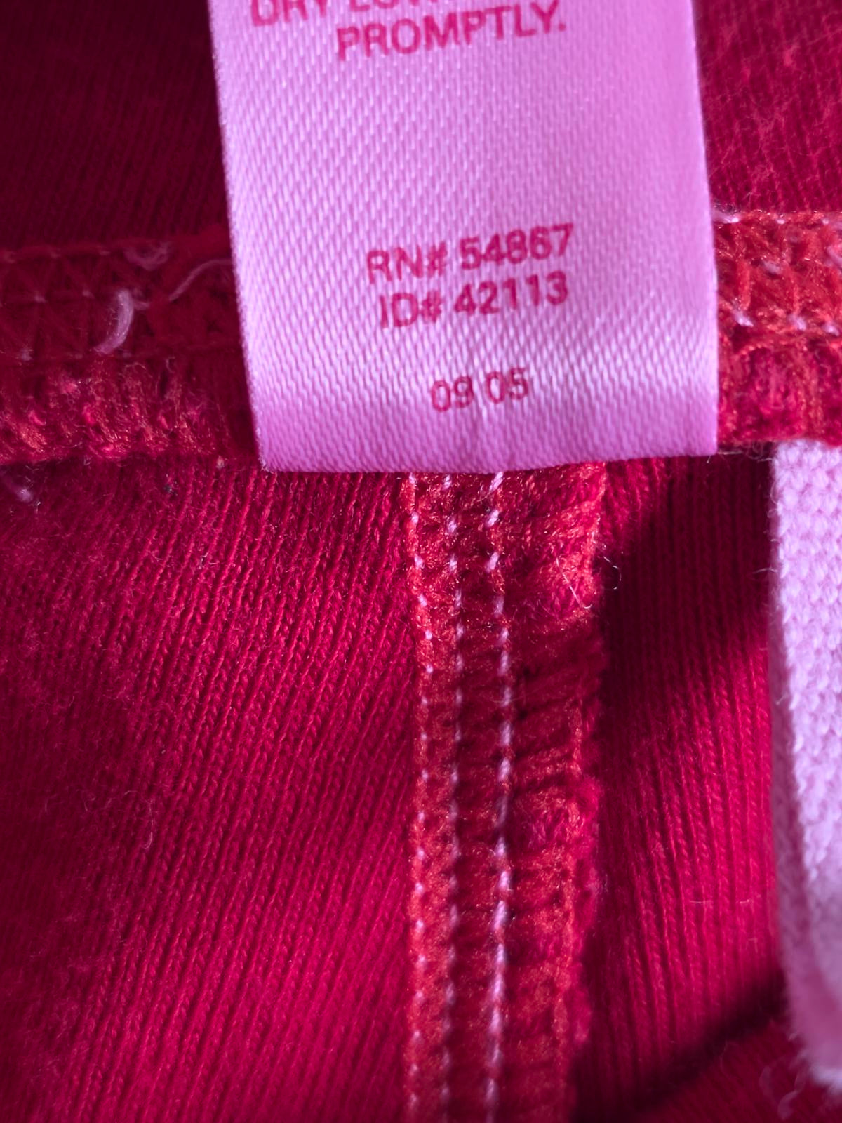 Victorias Secret PINK Vintage 100% Cotton Red Sweats Sweatpants Y2K Large lounge