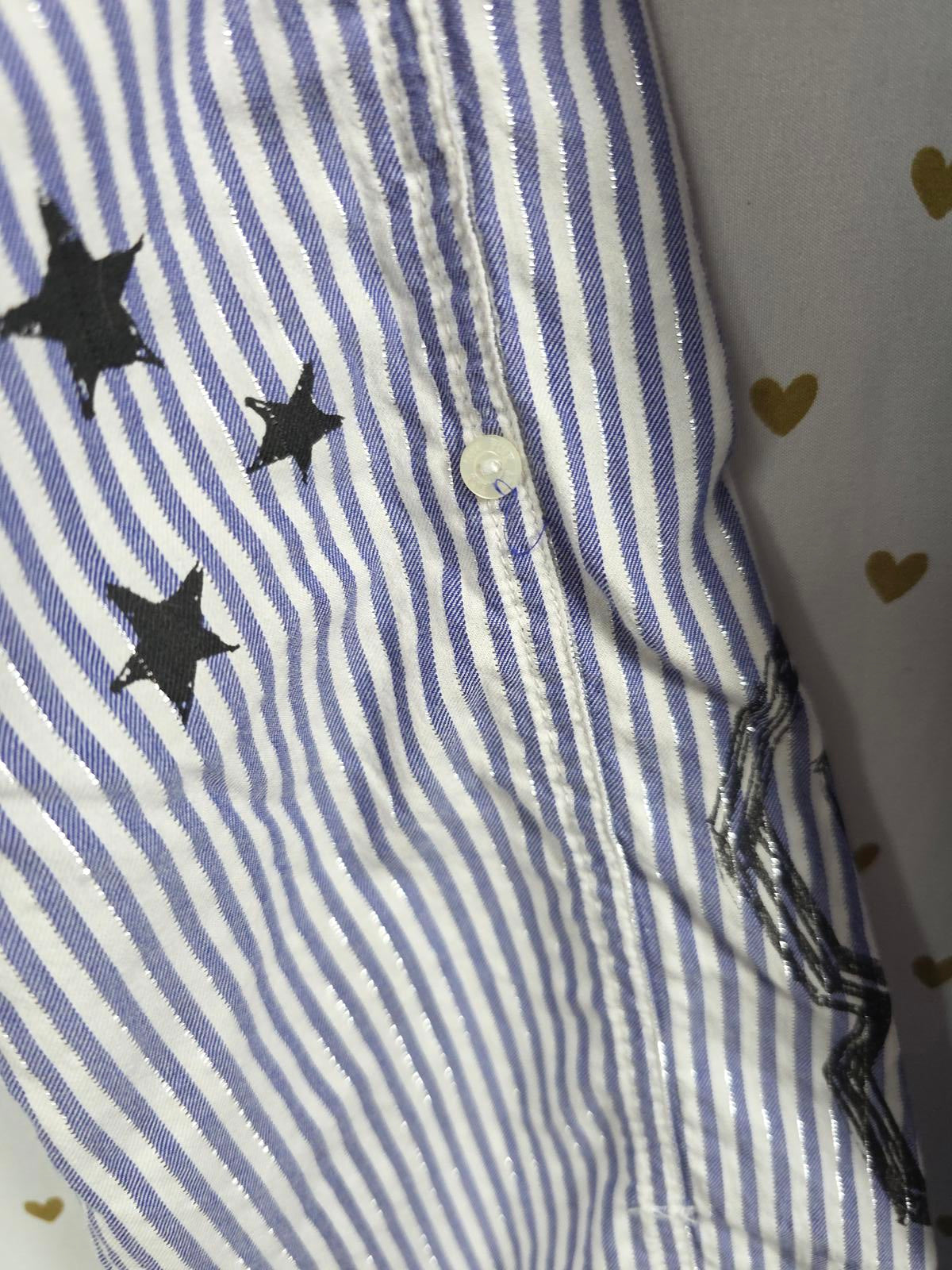Victorias Secret VINTAGE Y2k Striped Sleep Pajama Pants Blue XS PJ