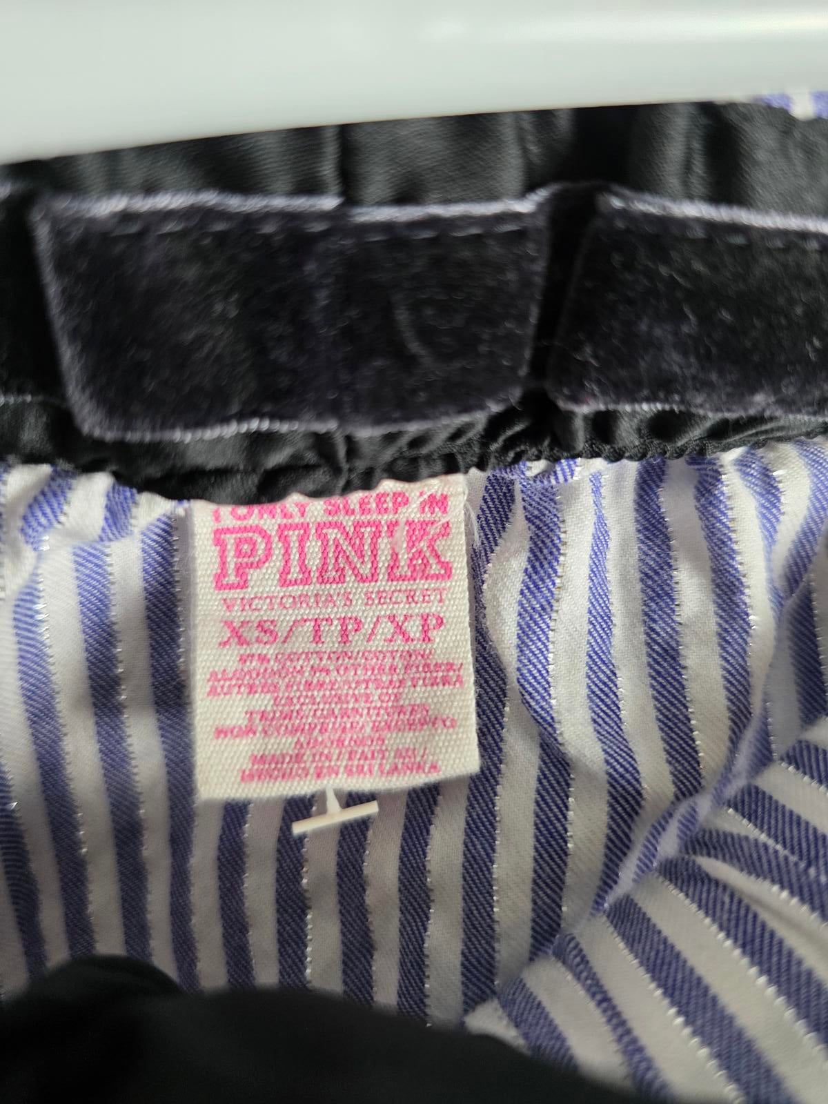 Victorias Secret VINTAGE Y2k Striped Sleep Pajama Pants Blue XS PJ