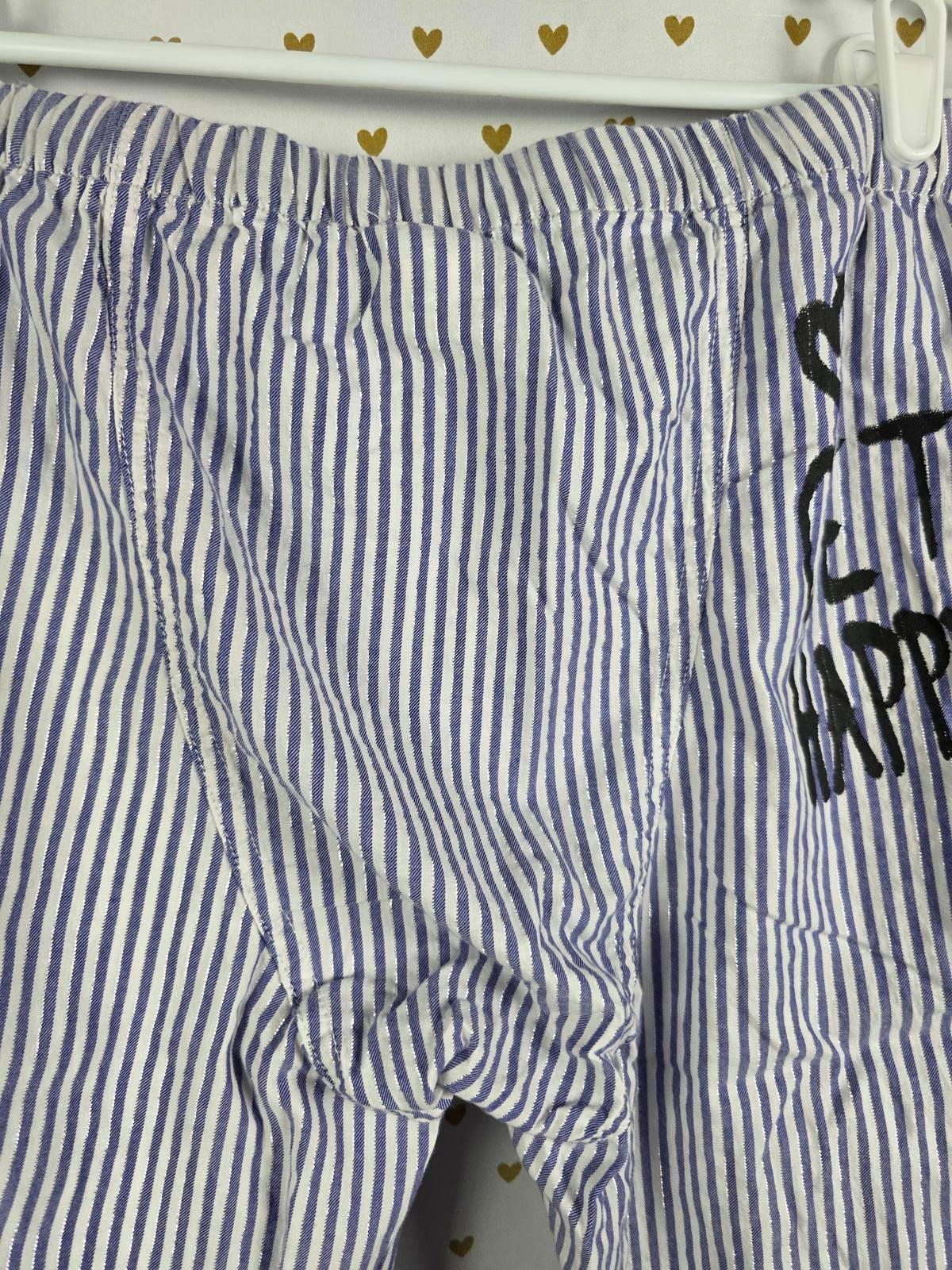 Victorias Secret VINTAGE Y2k Striped Sleep Pajama Pants Blue XS PJ