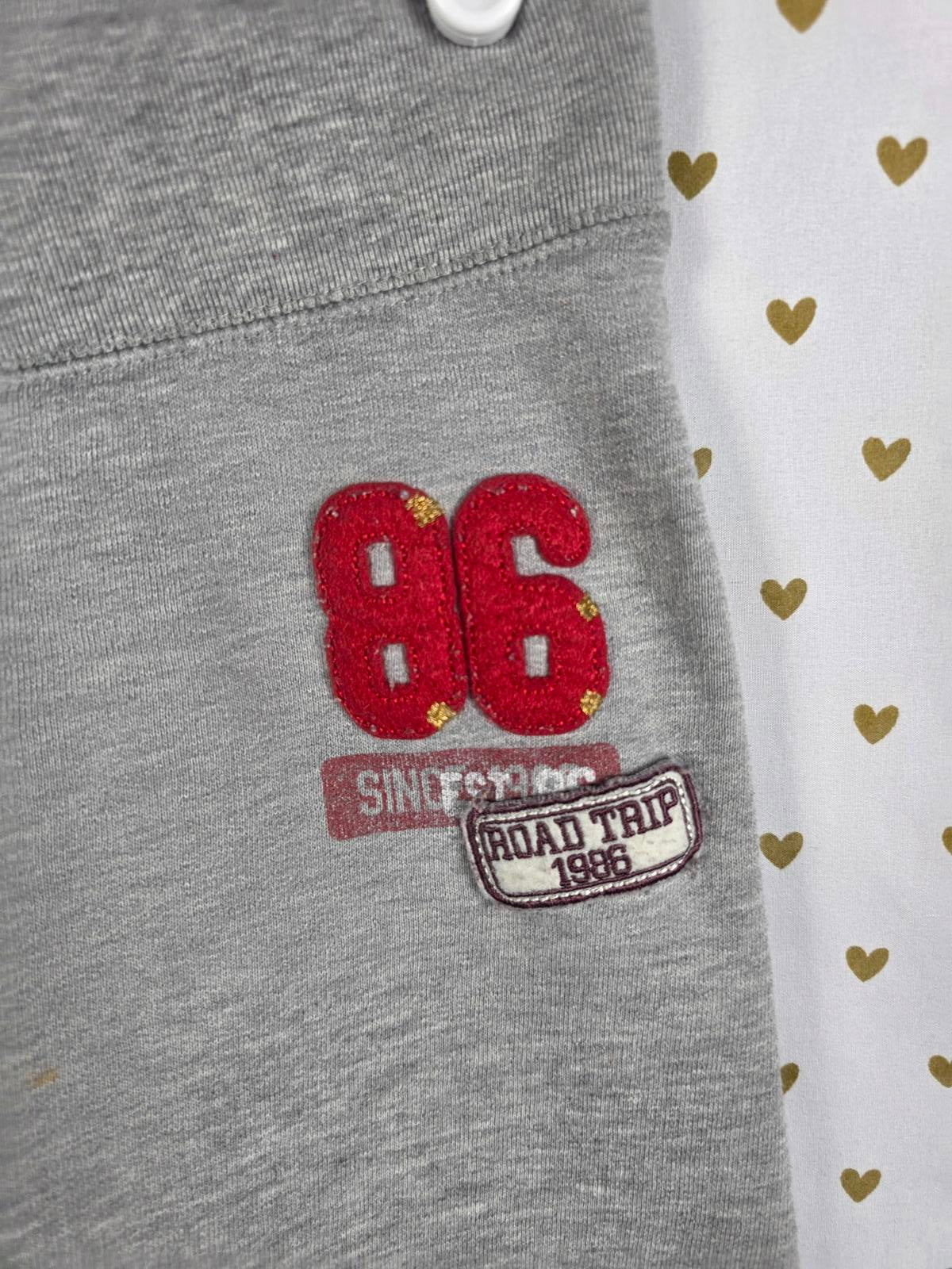 Victorias Secret PINK Vintage ROAD TRIP Sweats Joggers Y2K 86 MEDIUM Grey