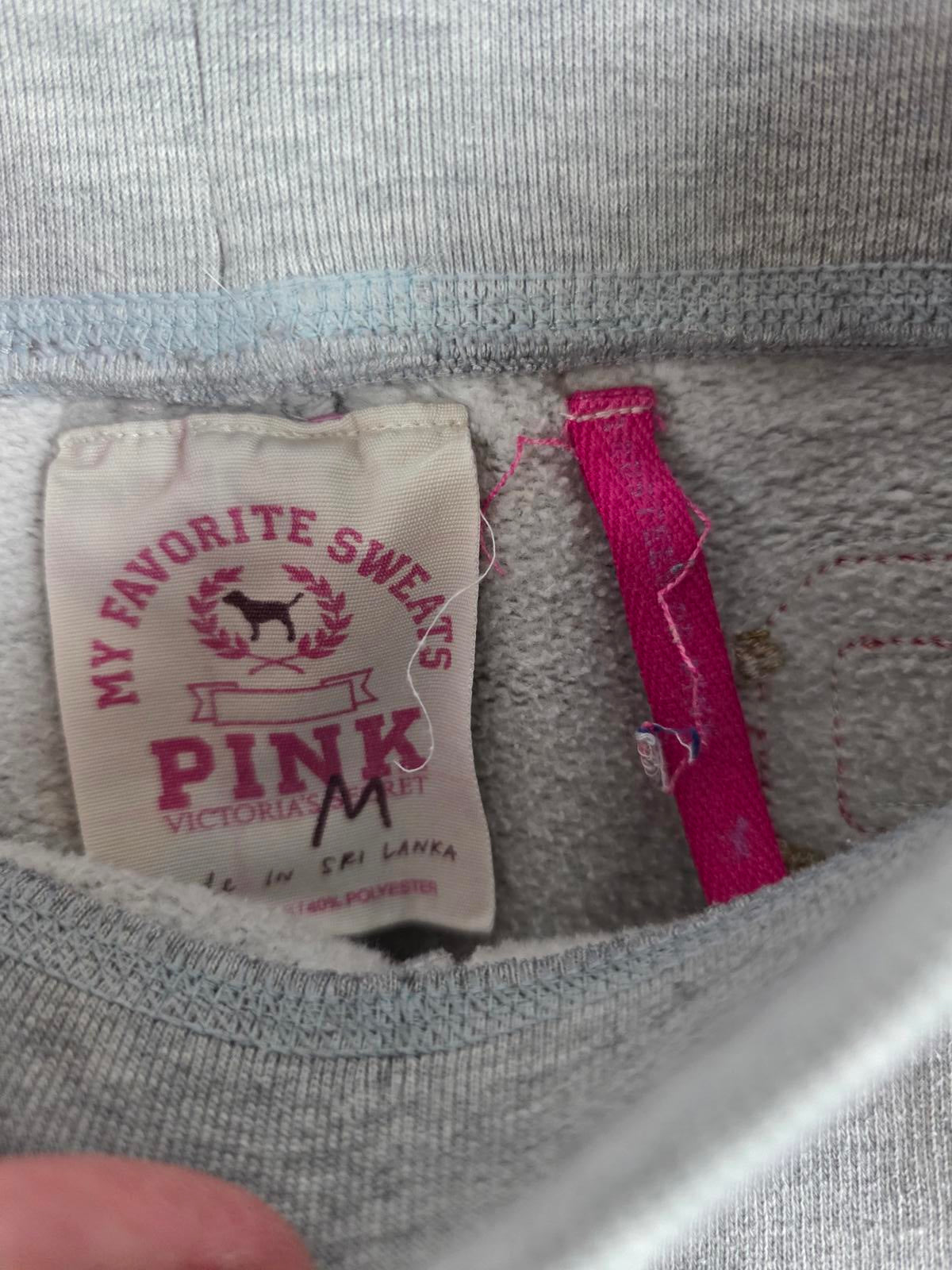 Victorias Secret PINK Vintage ROAD TRIP Sweats Joggers Y2K 86 MEDIUM Grey