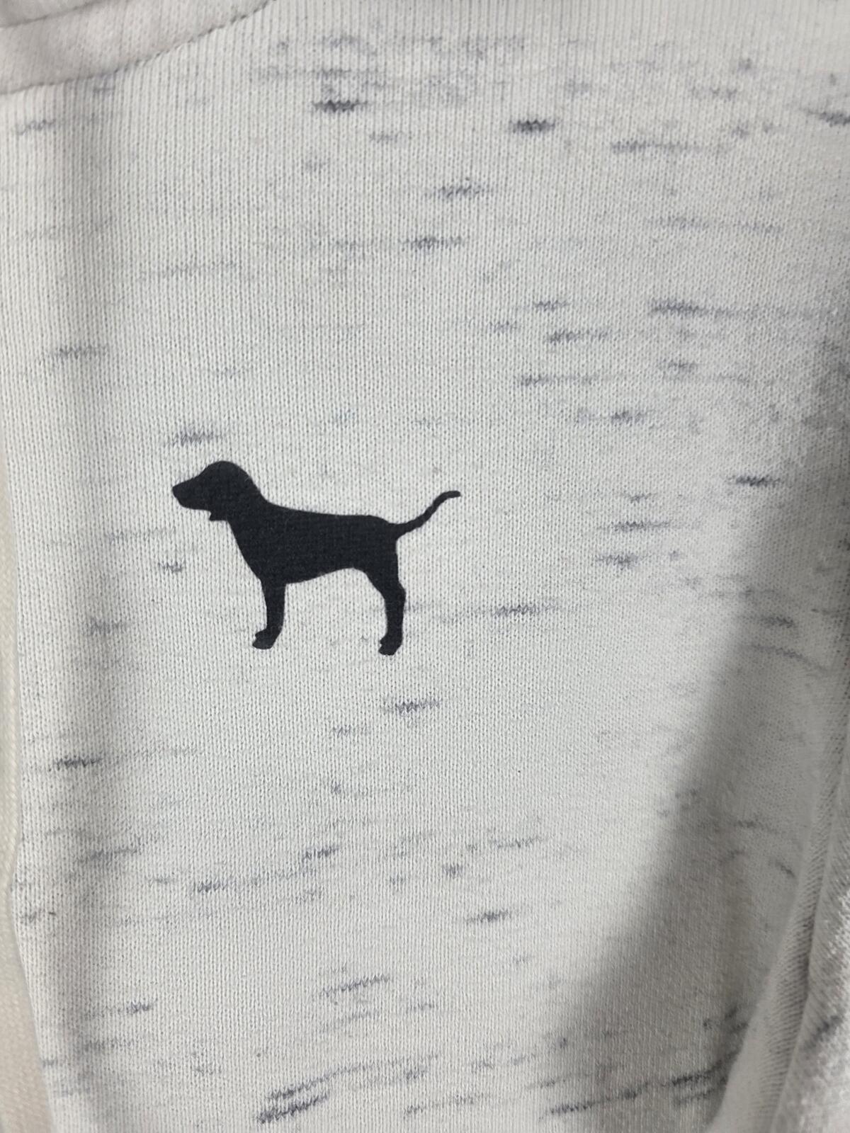 Victorias Secret Pink CREST LOGO Hoodie Full ZIp Jacket LARGE