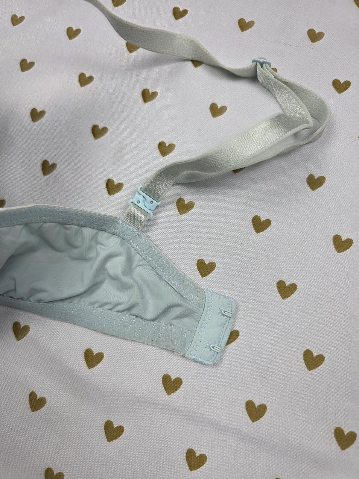 Victorias Secret Light Blue T shirt Lightly Lined Demi Balconette Bra 32DD
