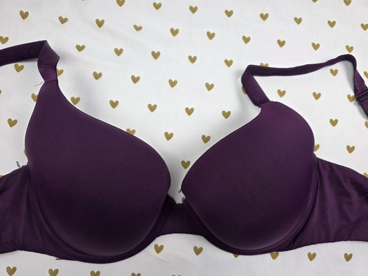 Victorias Secret T Shirt PUSH UP Full Coverage Bra 32DD Purple