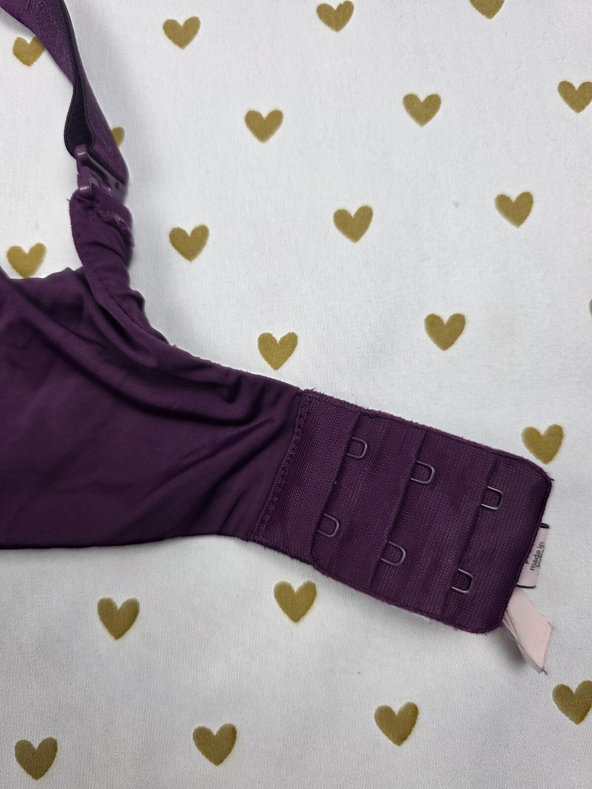 Victorias Secret T Shirt PUSH UP Full Coverage Bra 32DD Purple