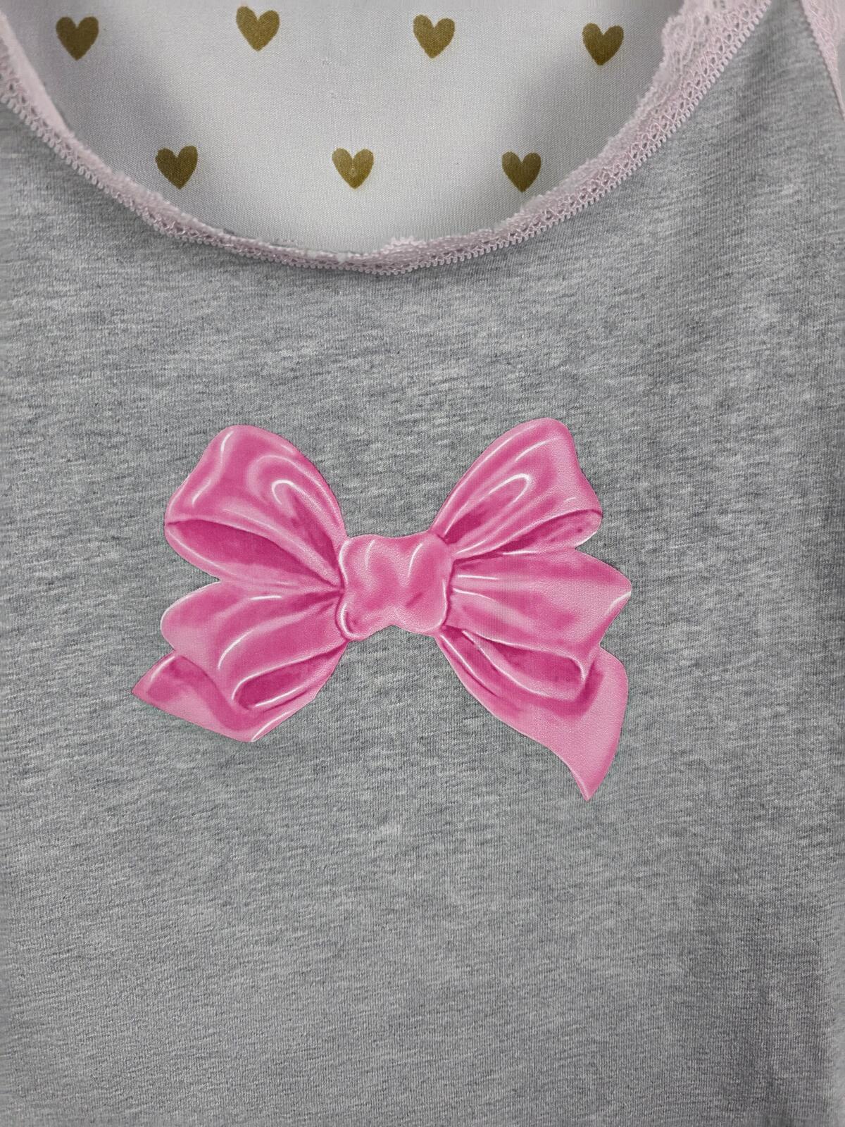 Victorias Secret PINK LOVESHACKFANCY Tank Top Bow SMALL Cotton Cami