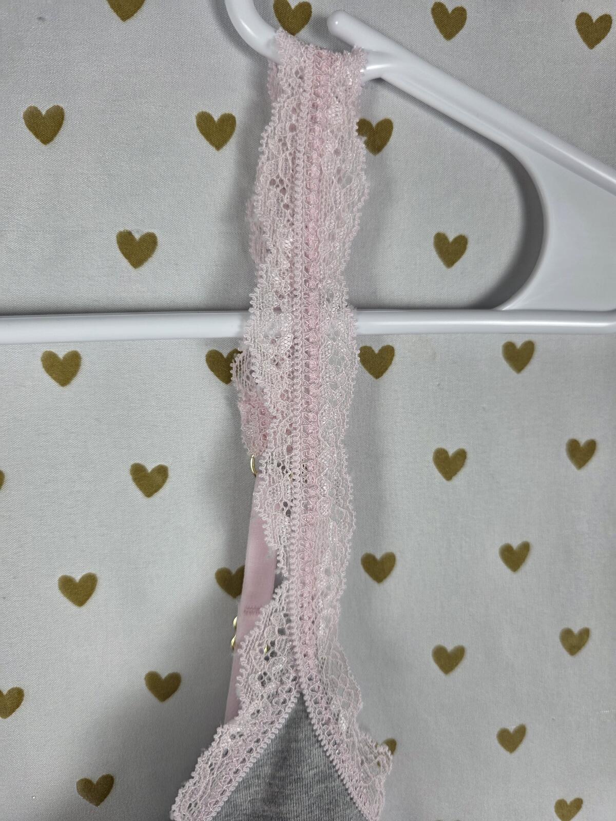 Victorias Secret PINK LOVESHACKFANCY Tank Top Bow SMALL Cotton Cami