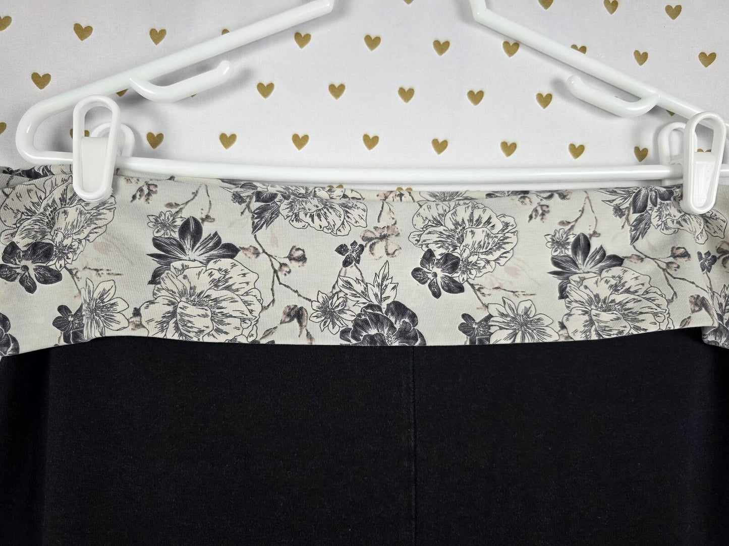 Victorias Secret XL Vintage FOLDOVER Leggings Yoga Pants Capri Skinny