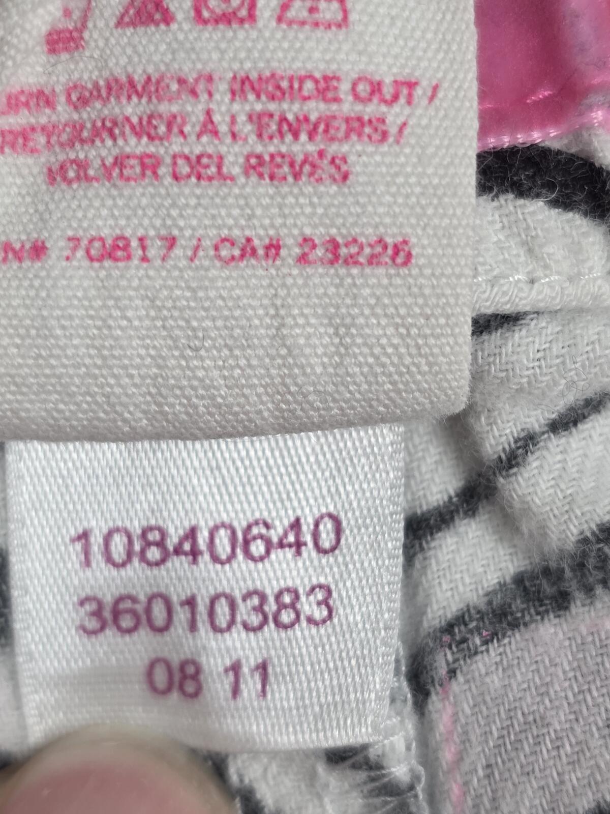 Victorias Secret PINK VINTAGE Zebra LOVE Heart Y2K Sleep Shorts PJ Bottoms MED