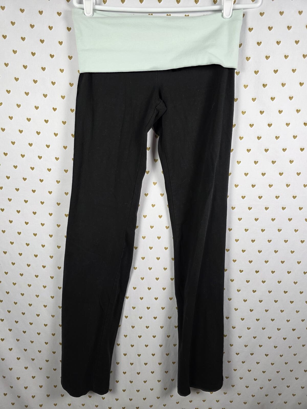 Victorias Secret PINK Bling Studded FLARE Yoga Pants FOLDOVER Medium Y2k