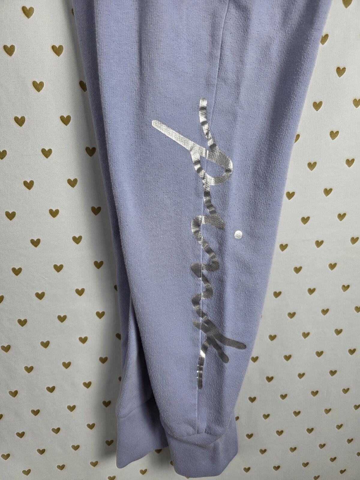 Victorias Secret Pink 2PC SET Sweater Sweats Joggers Sweatpants Fil Logo XS