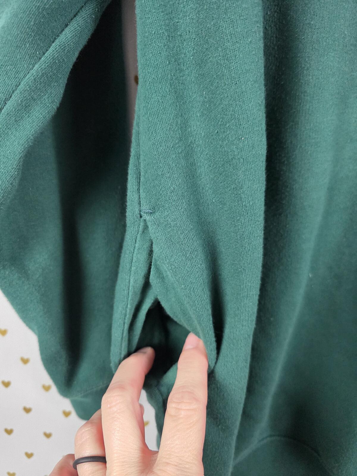 Victorias Secret Pink GREEN Logo Hoodie SWEATER DRESS Long Oversized XS