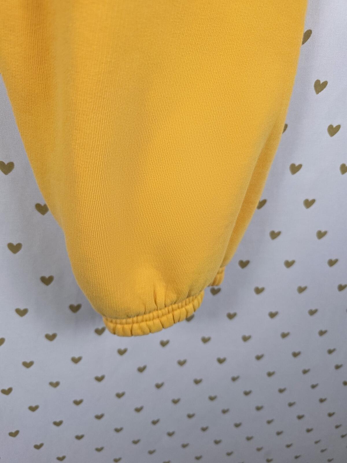Victorias Secret PINK VINTAGE Embroidered Joggers Sweats Y2K Yellow XS