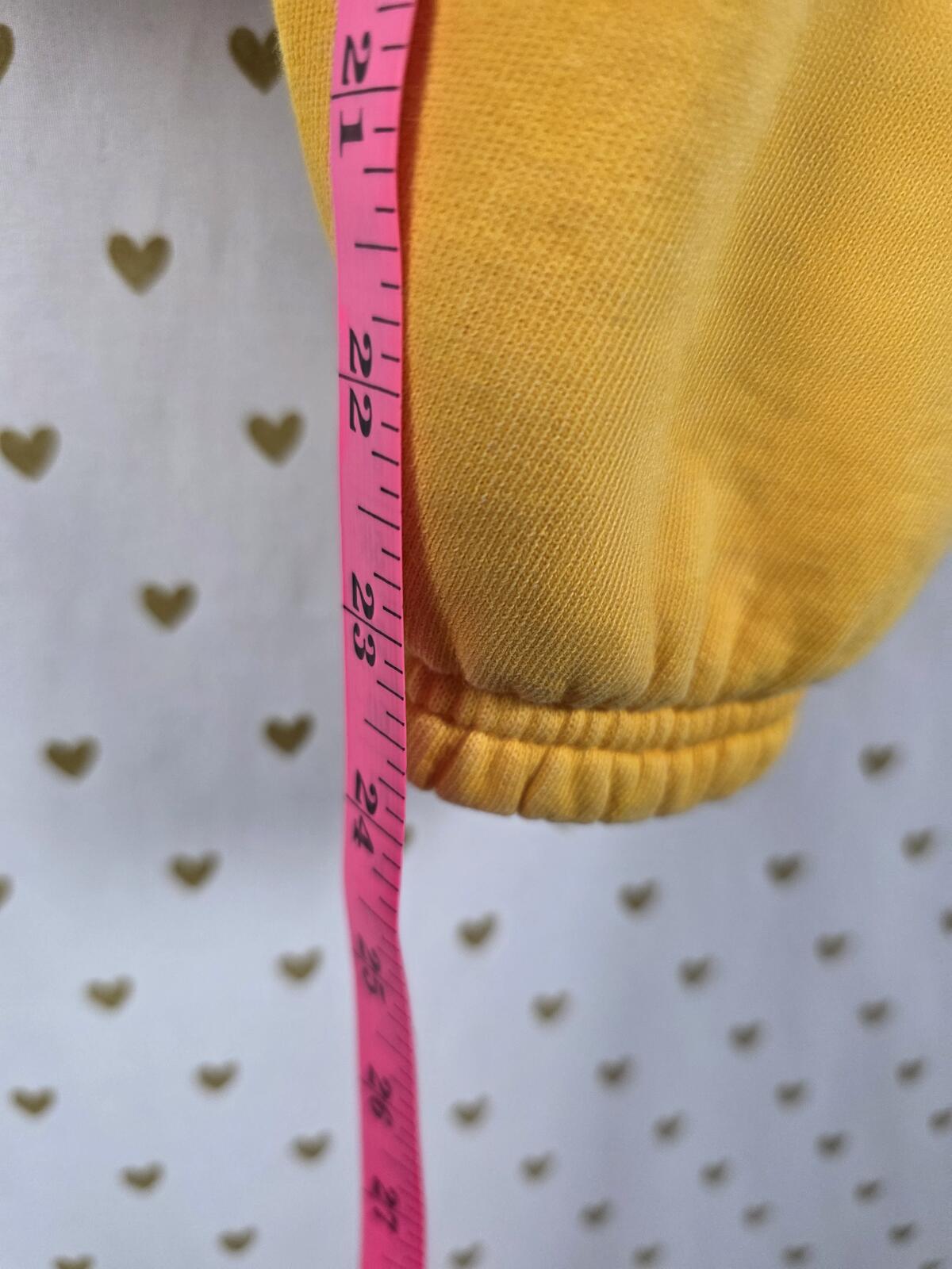 Victorias Secret PINK VINTAGE Embroidered Joggers Sweats Y2K Yellow XS